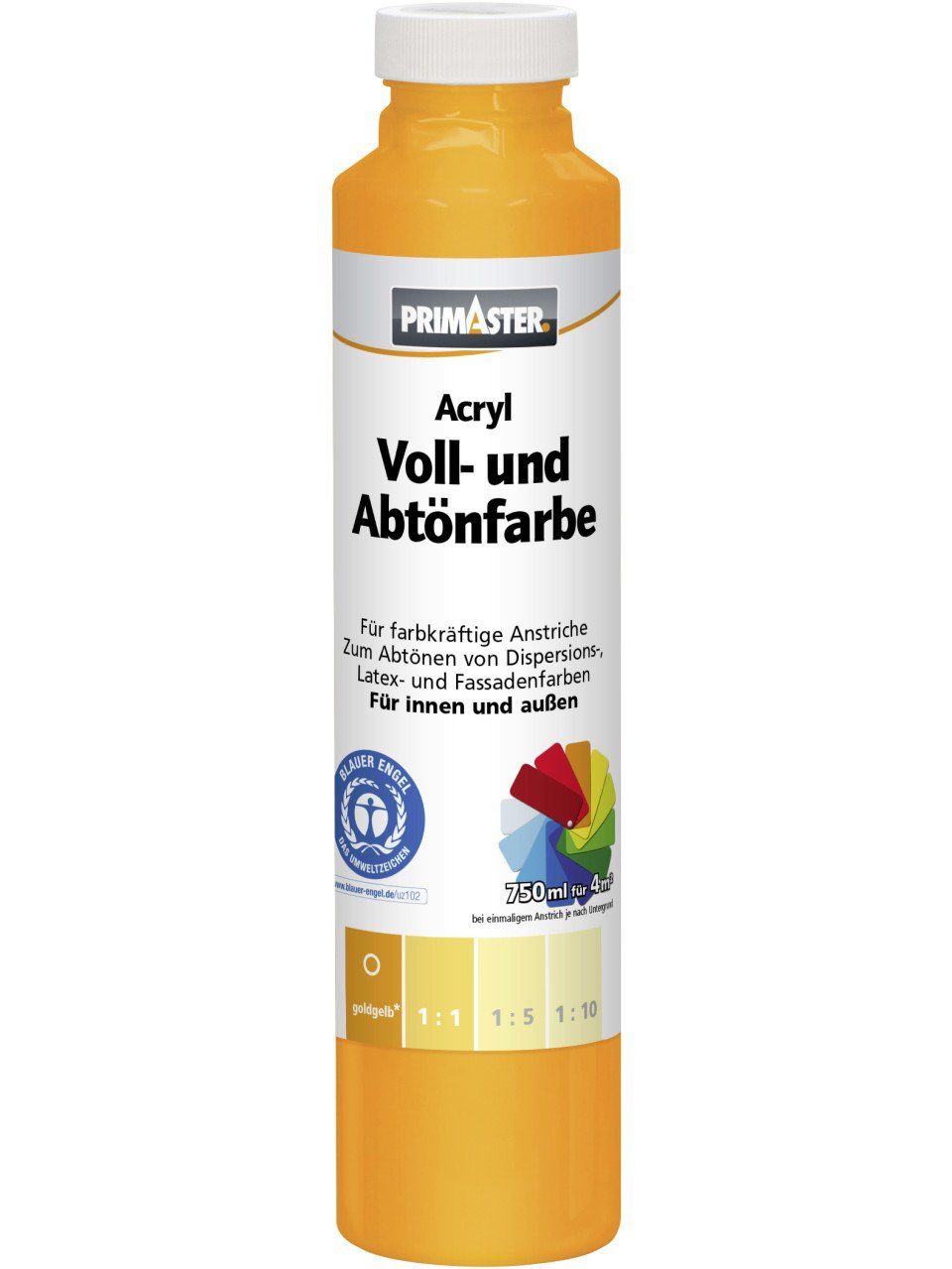 Primaster Vollton- und Abtönfarbe Primaster Voll- und Abtönfarbe 750 ml goldgelb