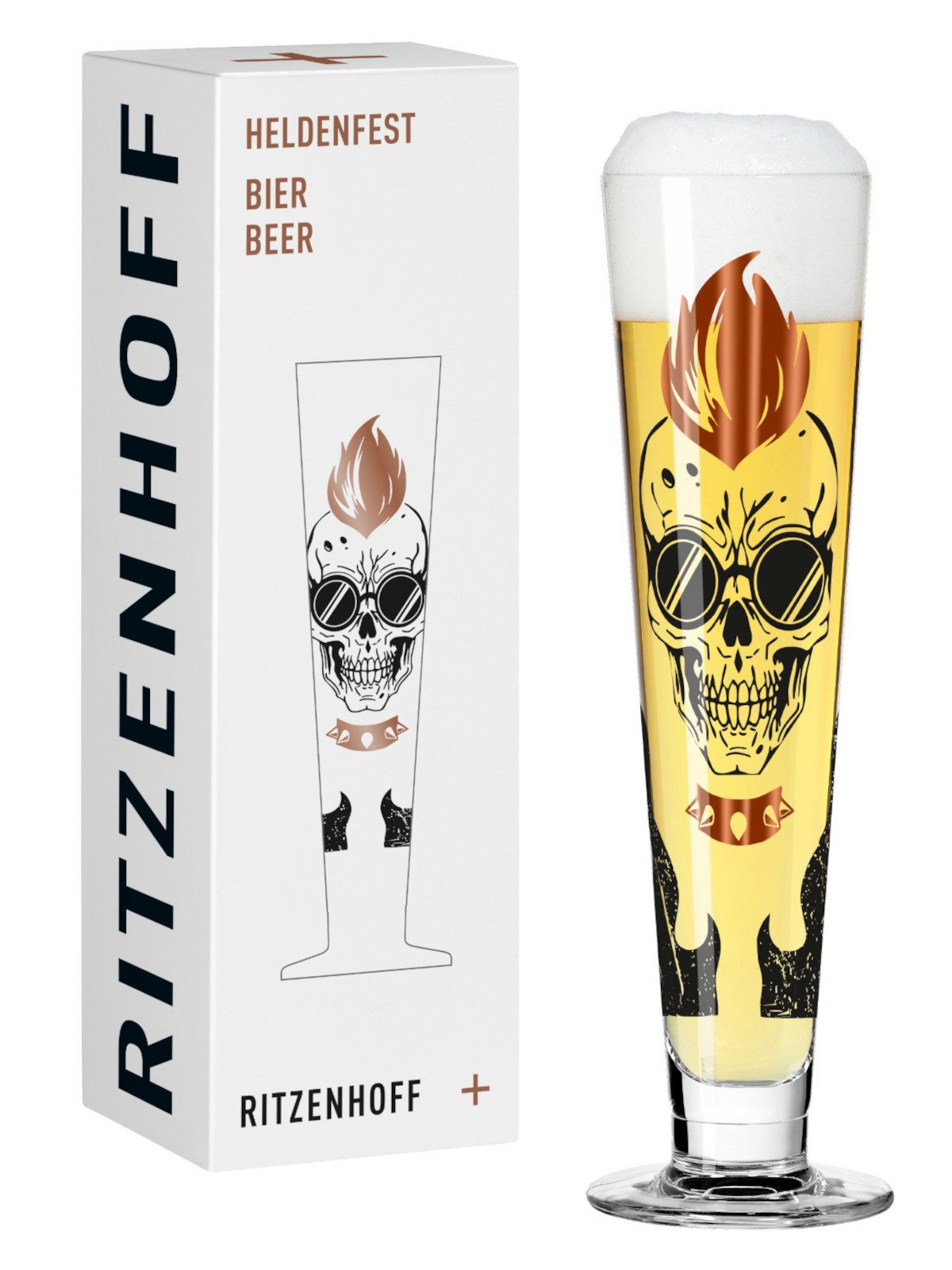 Ritzenhoff Bierglas Heldenfest Bierglas (E. Sprenger-Pieper) H25 #18, Kristallglas