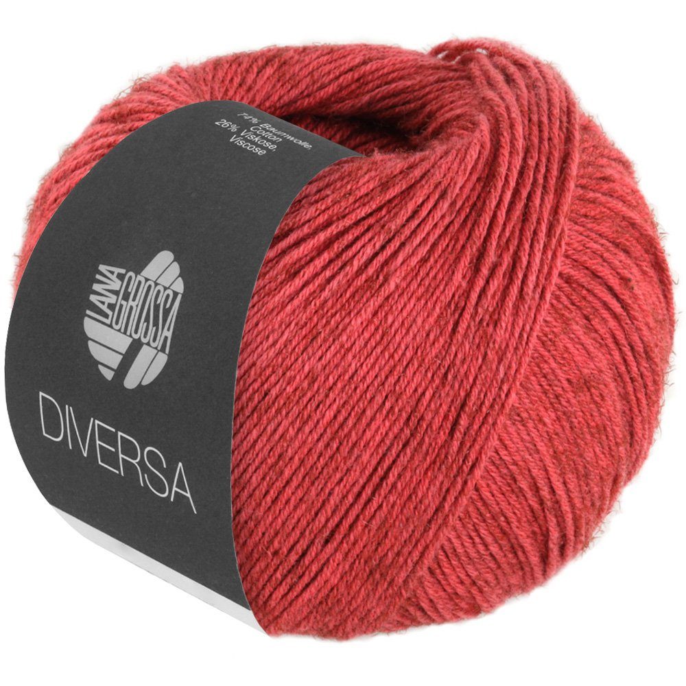LANA GROSSA DIVERSA Häkelwolle, 210 m (leichtes Baumwoll-Mischgarn mit zartem Mélange-Effekt), 50 g