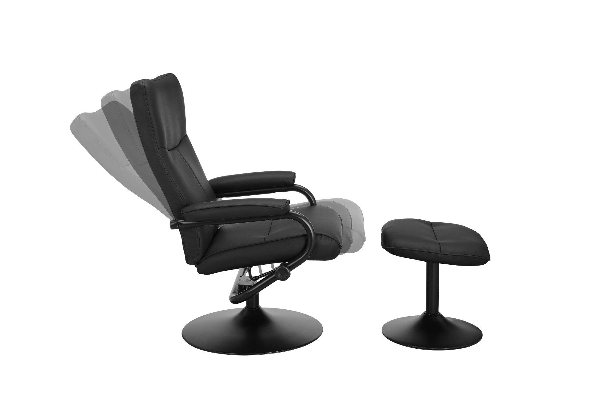 Home affaire Relaxsessel Istad, TV-Sessel, Sessel mit Hocker und Schlaffunktion, mit Drehfuß, nordisches Design und Hocker