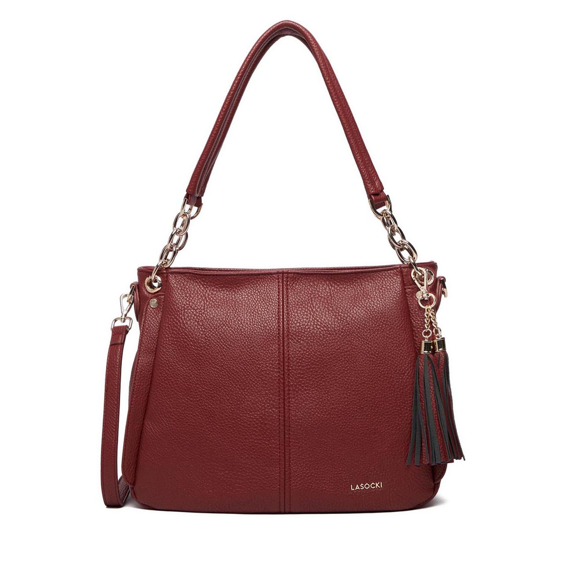 LASOCKI Umhängetasche Lasocki Damen Tasche 5907964076186 Rotwein