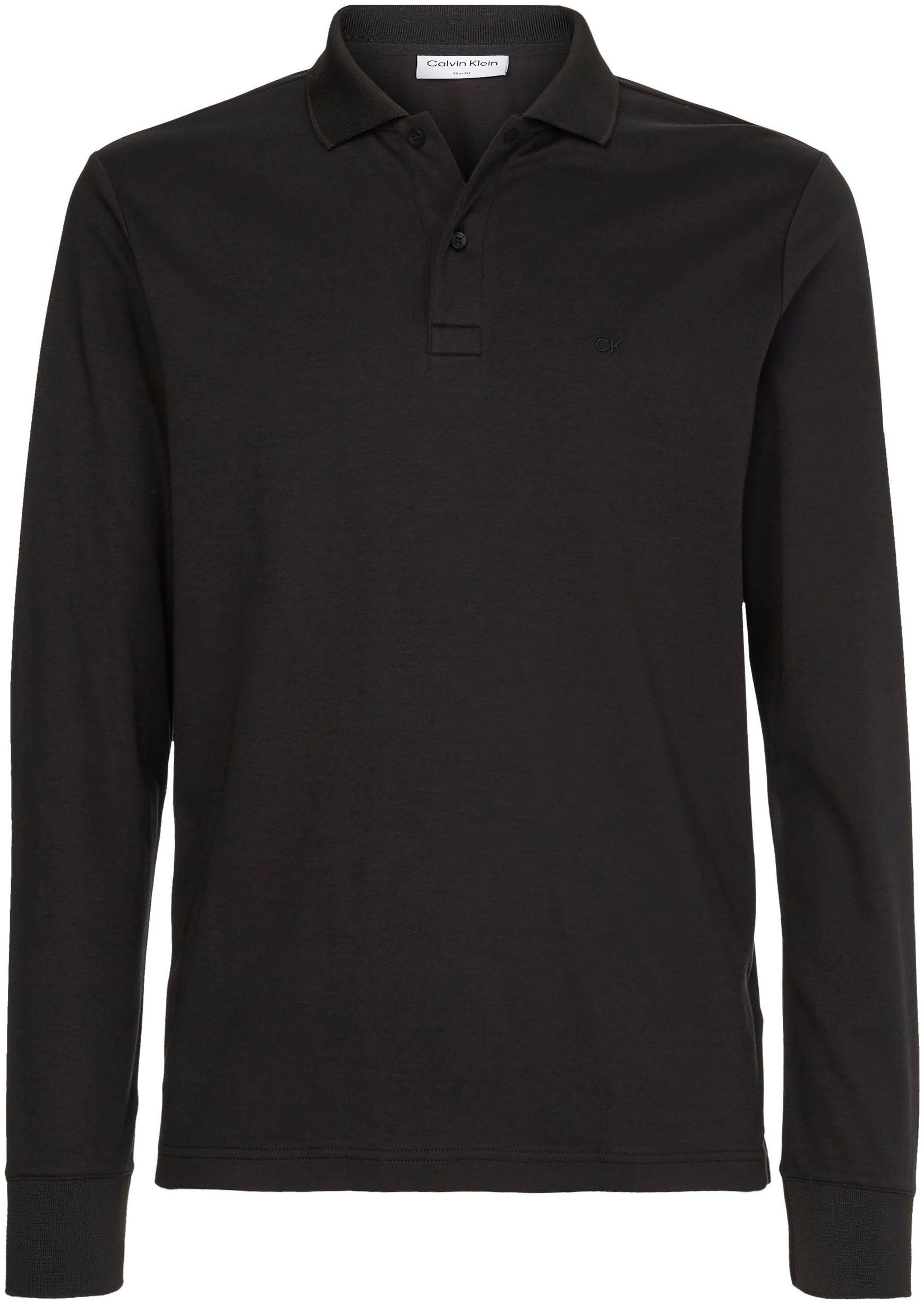 Klein Bündchen Calvin mit ck am black Ärmelabschluss Poloshirt