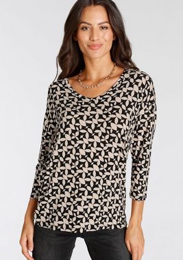 Laura Scott 3/4-Arm-Shirt mit Allover-Print