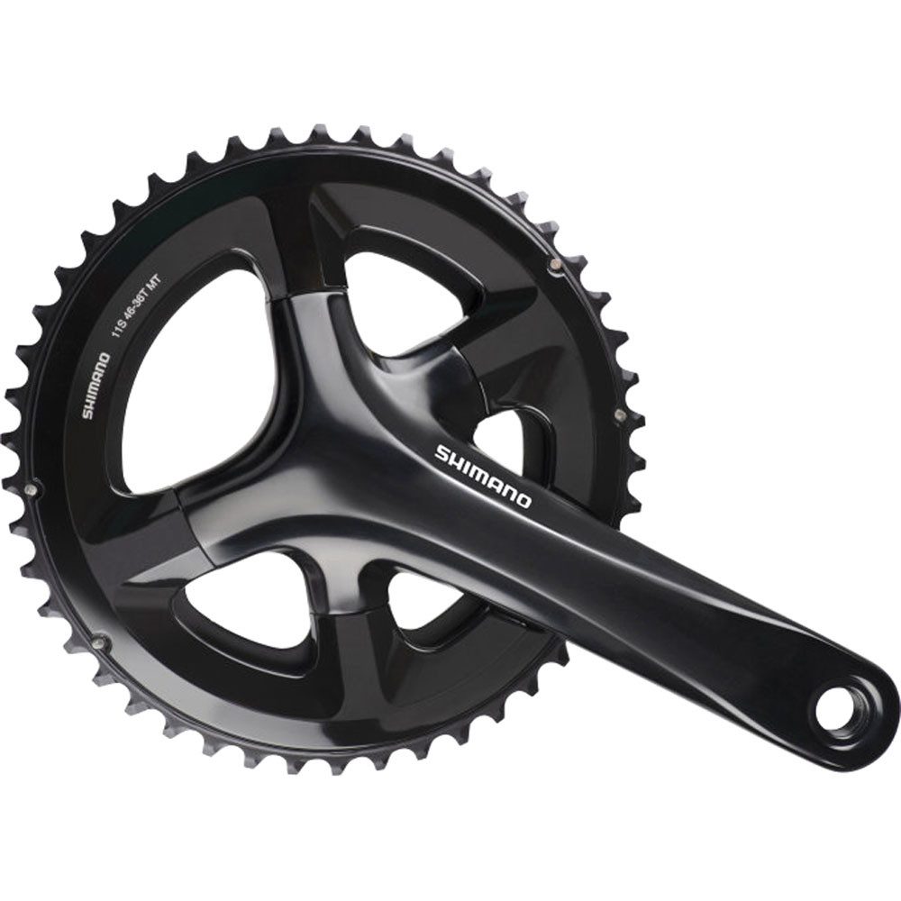 Fahrradkurbel SHIMANO Kurbelgarnitur Road FC-RS510 172,5mm 46-36Z. 2x11f. schwarz Fa