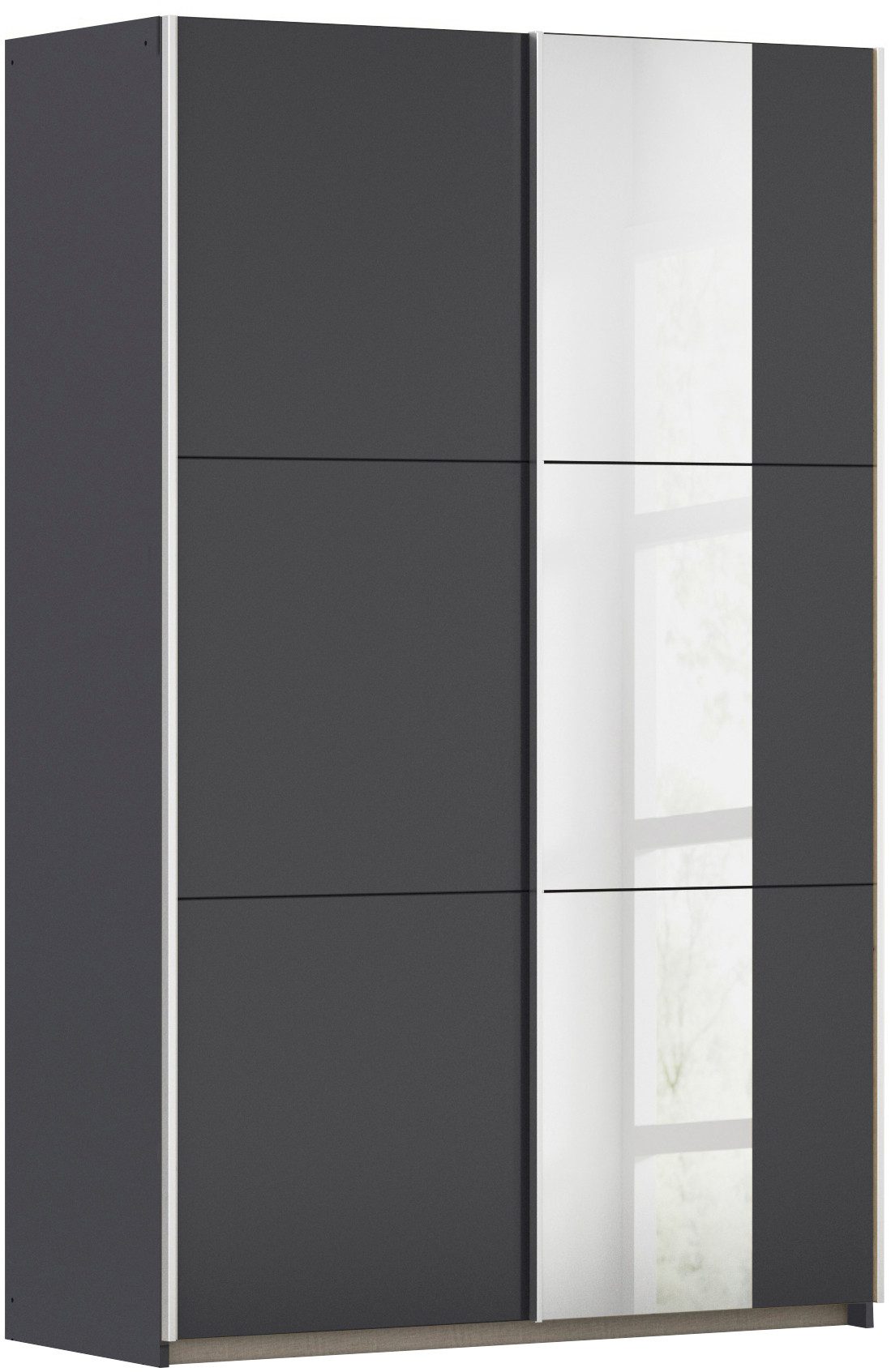 rauch Schwebetürenschrank Kleiderschrank Drehtürenschrank Schrank Garderobe KRONACH (in 3 Ausstattungen BASIC/CLASSIC/PREMIUM, Breiten 131/175/218/261 cm) optional ohne, mit 1 oder 2 Spiegel, viel Stauraum MADE IN GERMANY