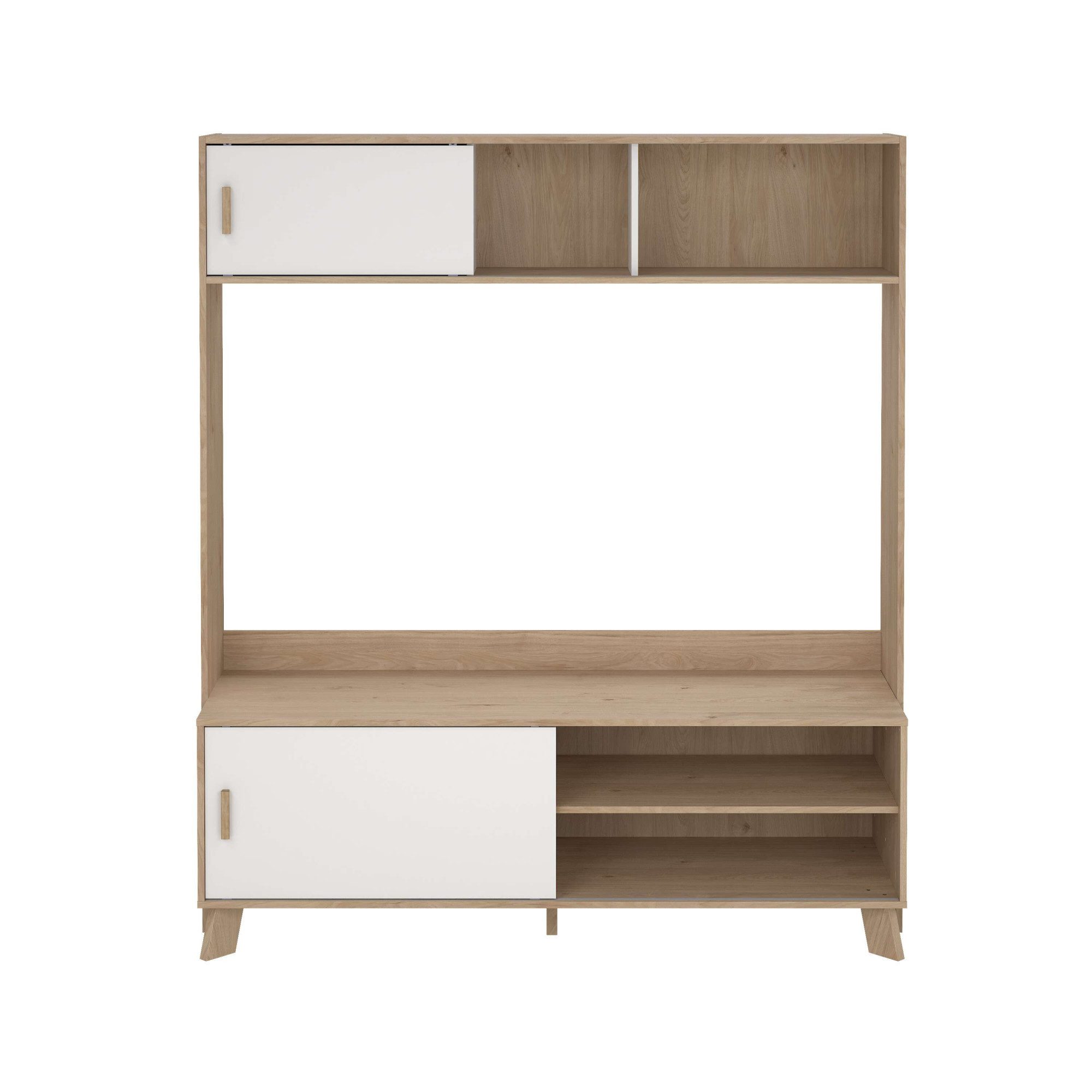 Home affaire TV-Schrank Ikast TV-Möbel, TV-Wand, Wohnwand, TV-Regal, TV-Element 2 Schiebetüren, Breite 159 cm, Höhe 181 cm