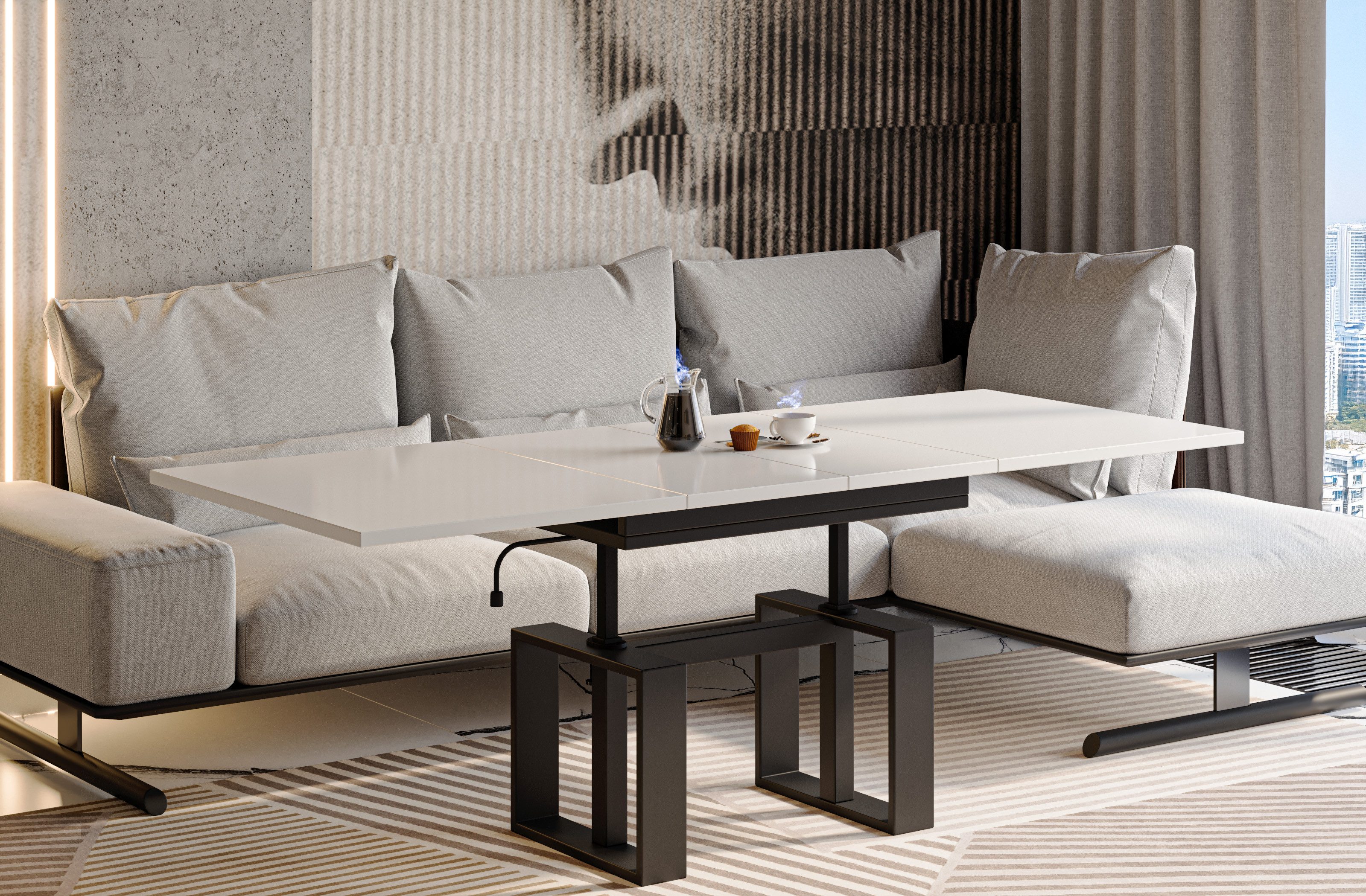 Endo-Moebel Couchtisch Empoli - ausziehbar 110-170cm günstig online kaufen