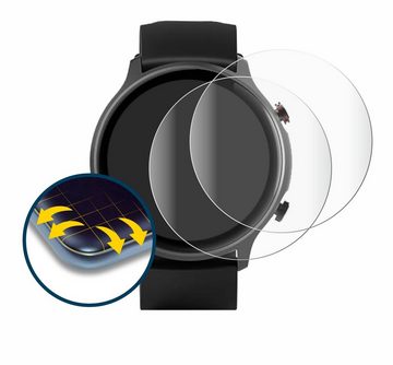 BROTECT Full-Screen Schutzfolie für Hama Fit Watch 6910, Displayschutzfolie, 2 Stück, 3D Curved klar