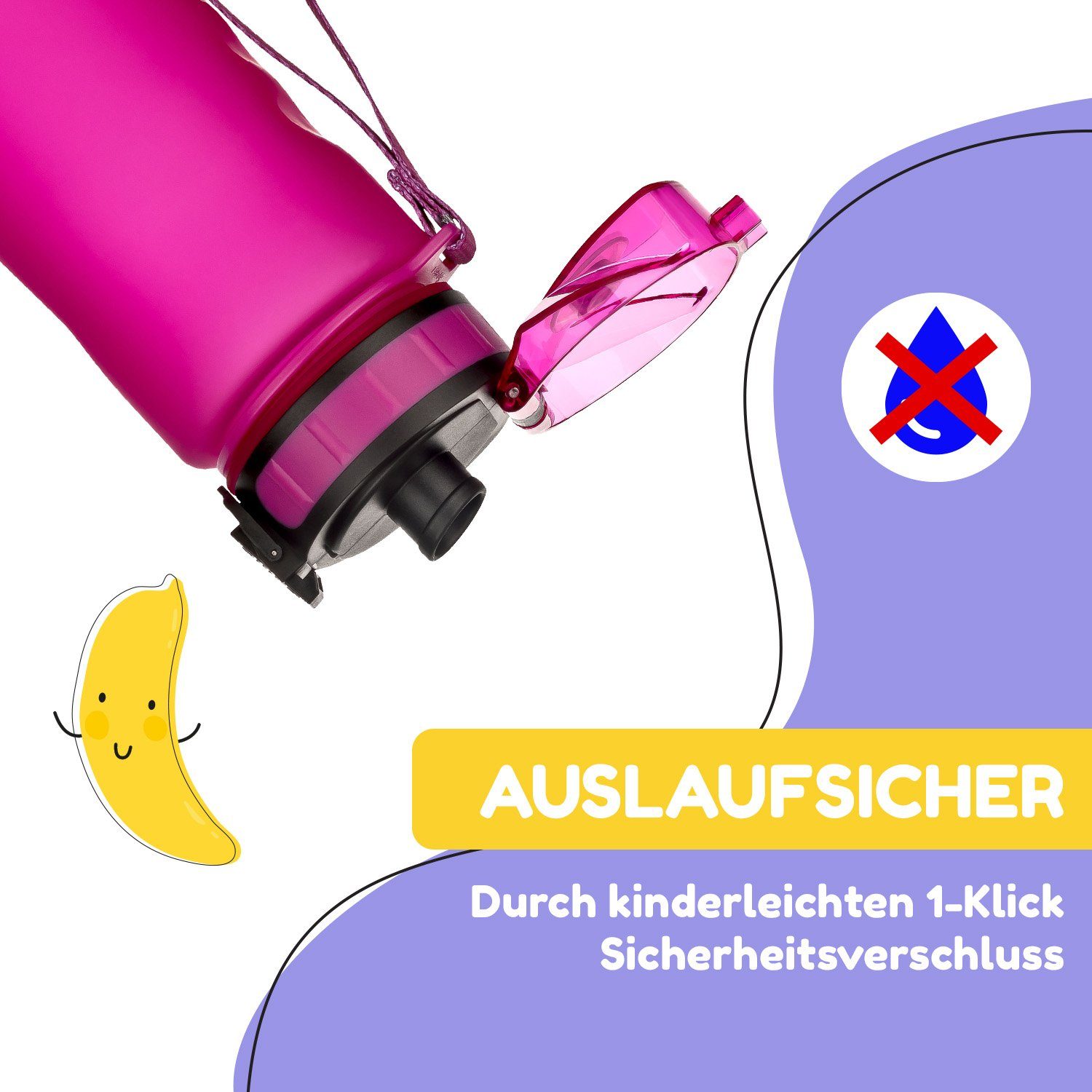 Klarstein Trinkflasche schmatzfatz Trinkflasche