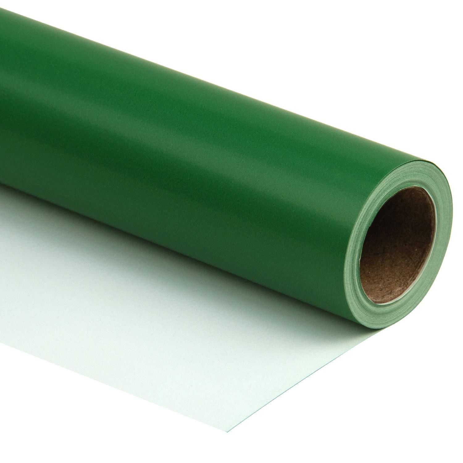 LuxusKollektion Geschenkpapier Geschenkpapier Einfarbig Grün 76x1000cm