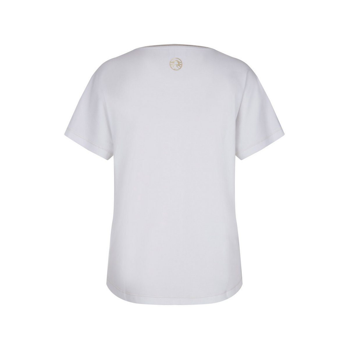 Rundhalsshirt Rundhals T-Shirt für Damen in unifarben