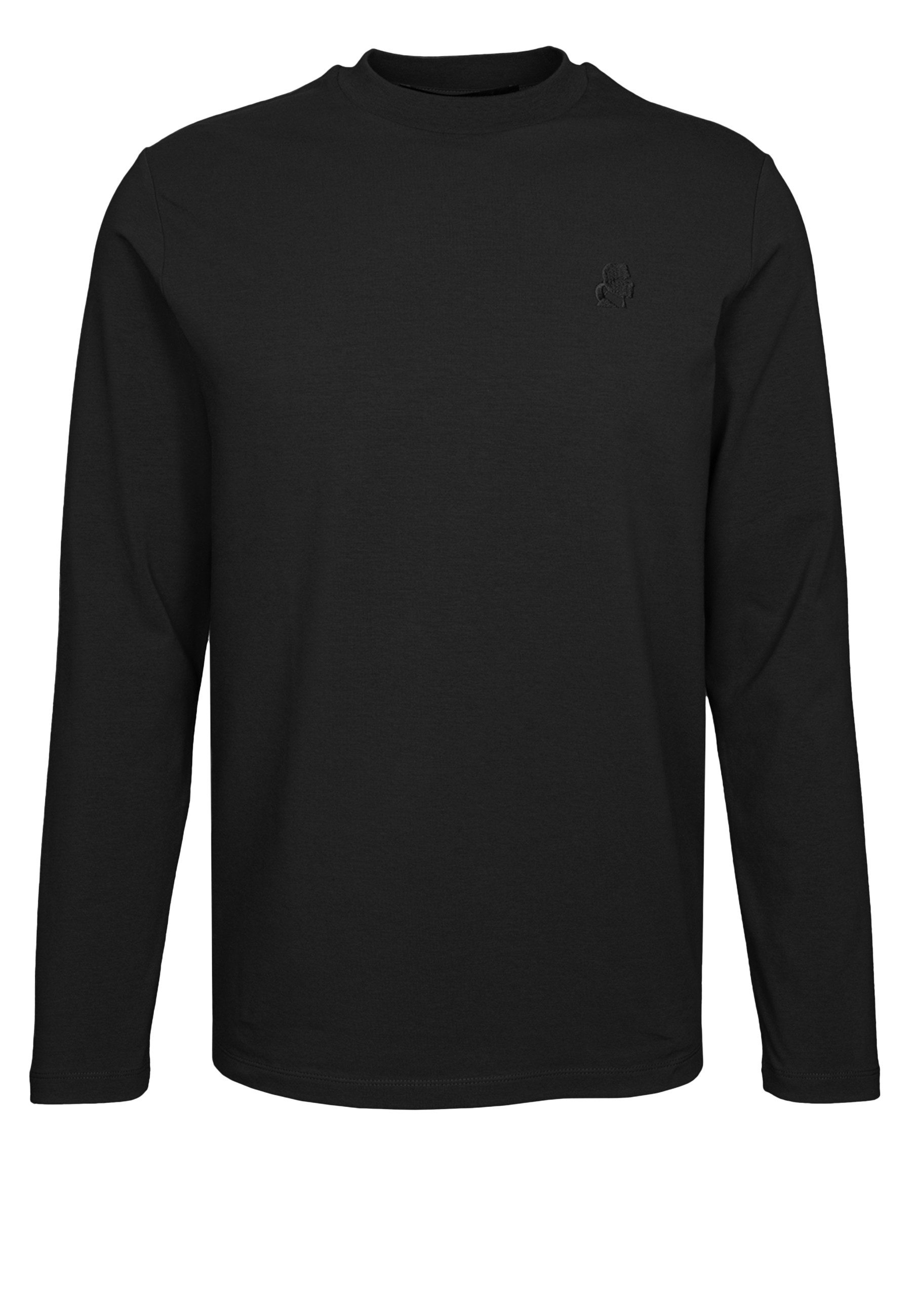 LAGERFELD Langarmshirt mit Logo-Stickerei (1-tlg., keine Angabe)
