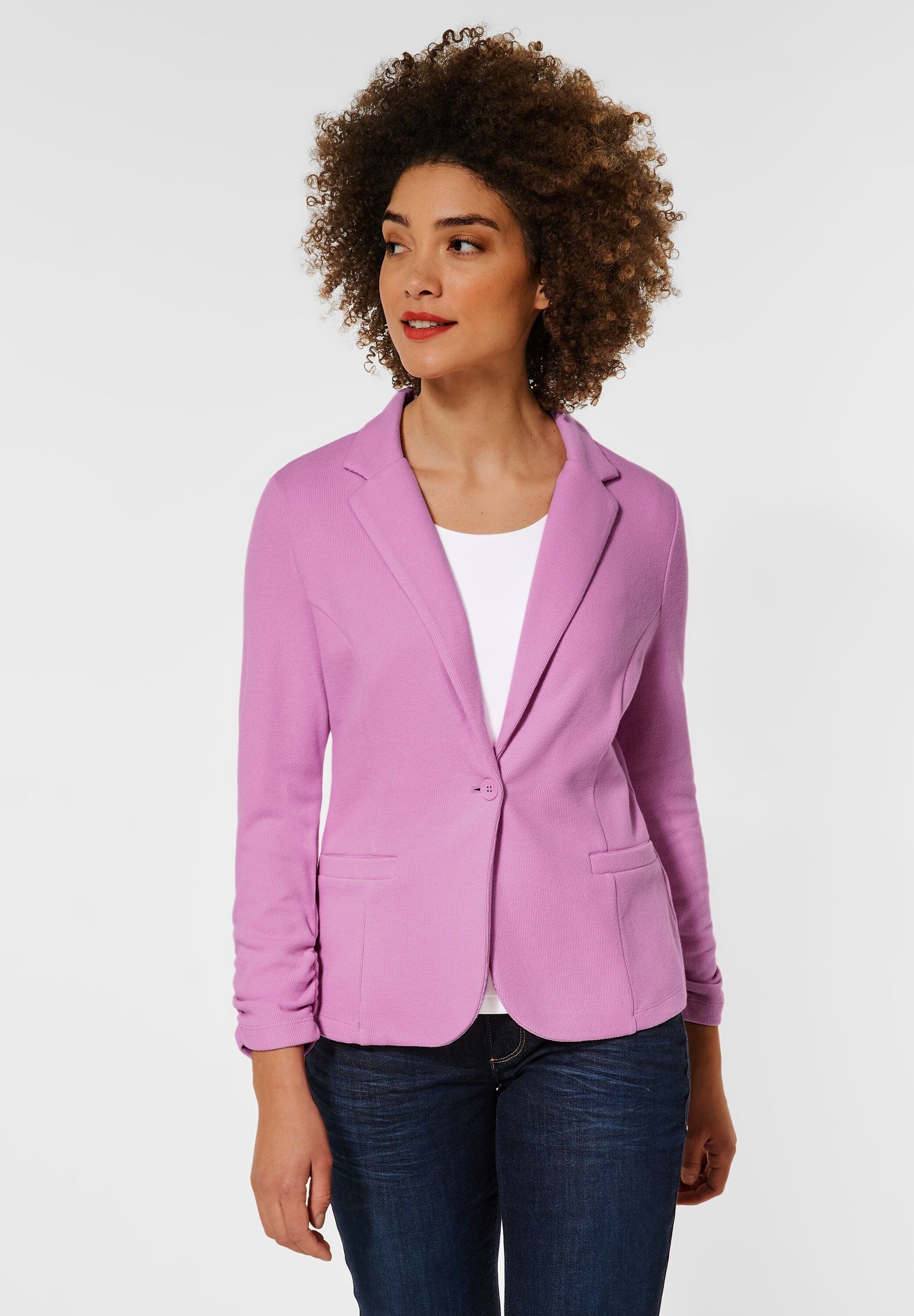 STREET ONE Kurzblazer in Unifarbe, Damenblazer | Kurzblazer