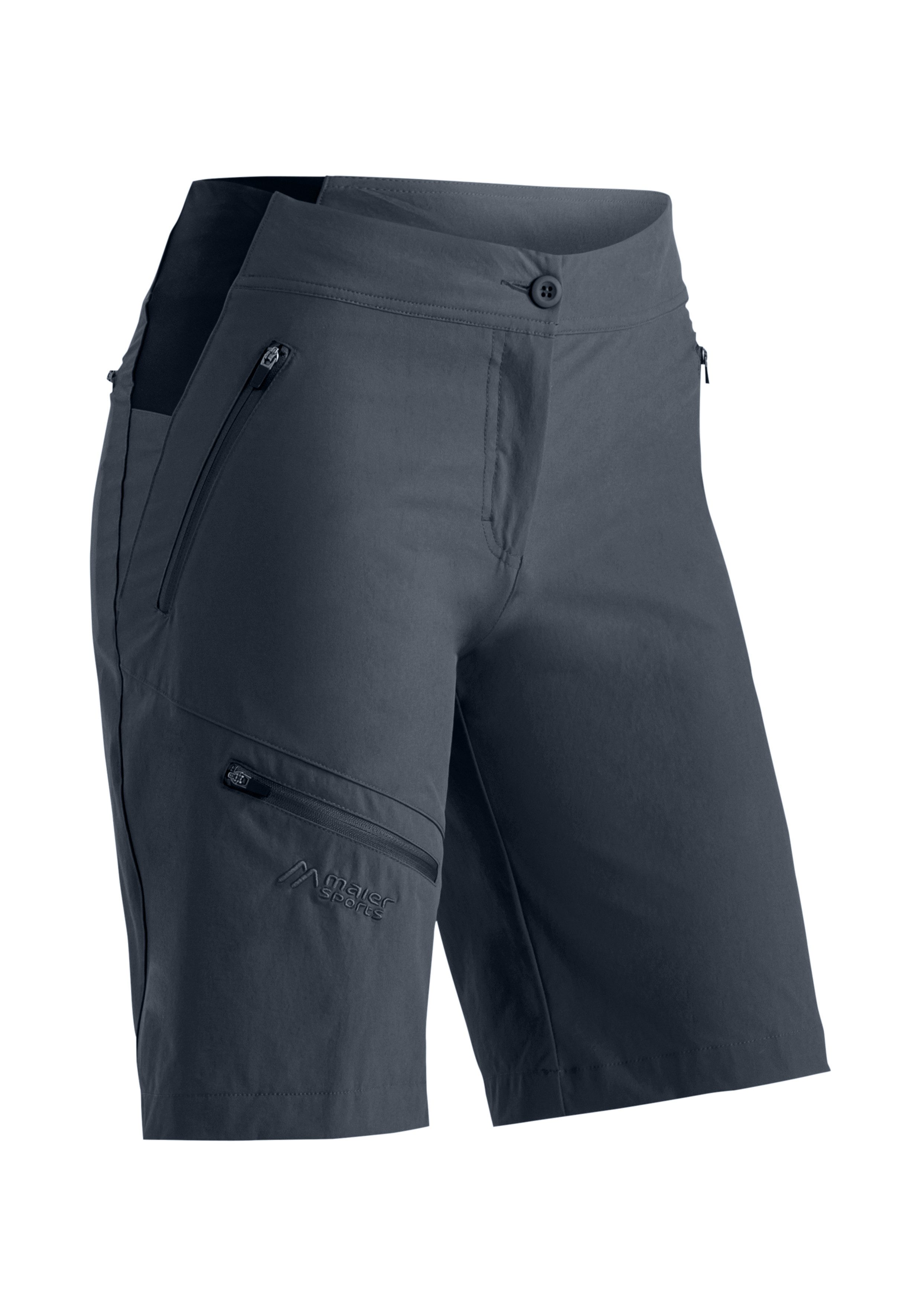 Maier Sports Outdoorhose Inara Short Vario Damen Shorts, kurze Wanderhose, Outdoor-Hose, 4 Taschen, Regular Fit