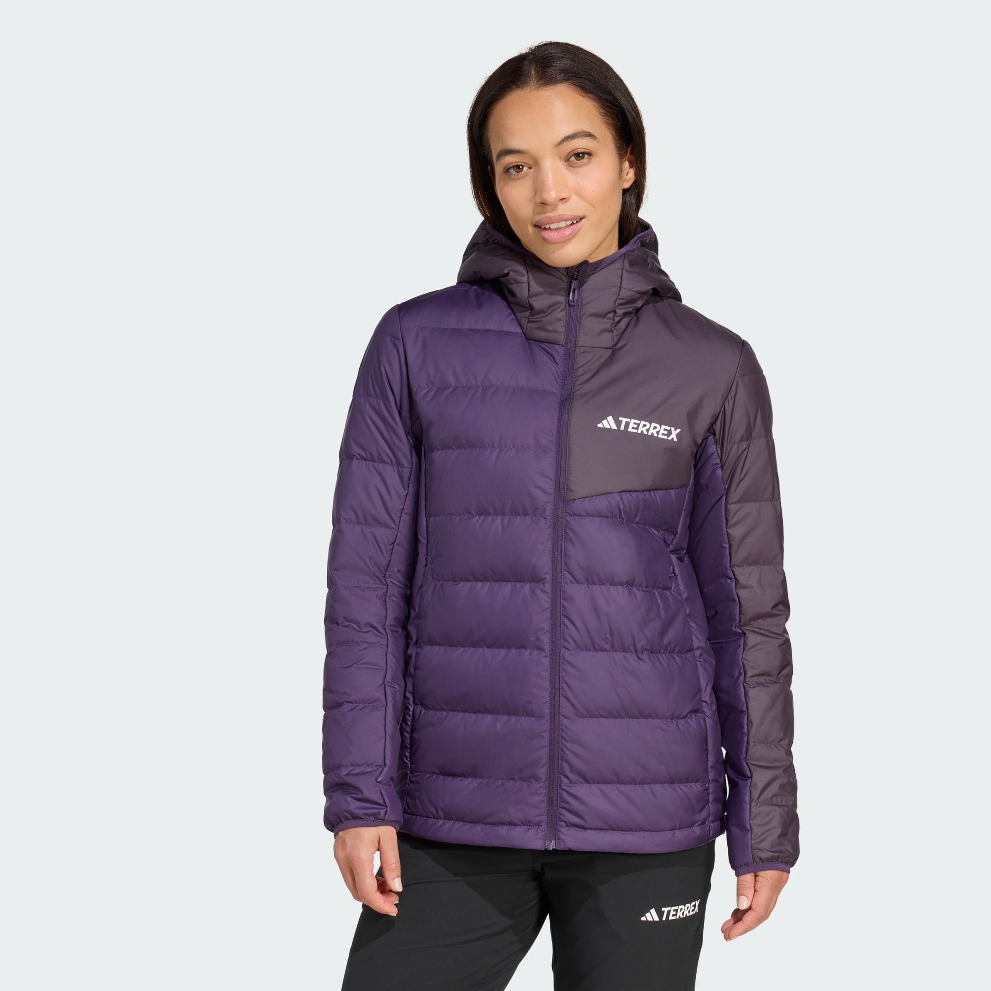 adidas TERREX Steppjacke TERREX MULTI LIGHT DOWN CLIMAWARM KAPUZENJACKE (1-St)