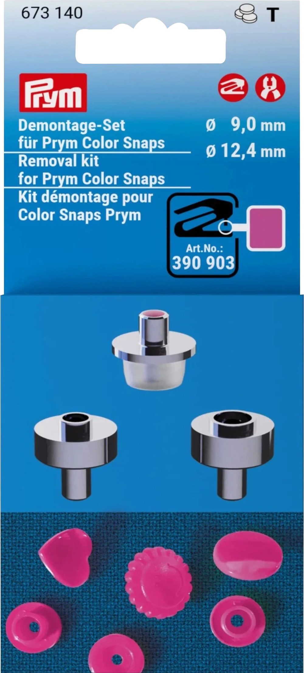 Prym Kreativset Demontage-Set, für Color Snaps 9 + 12,4 mm