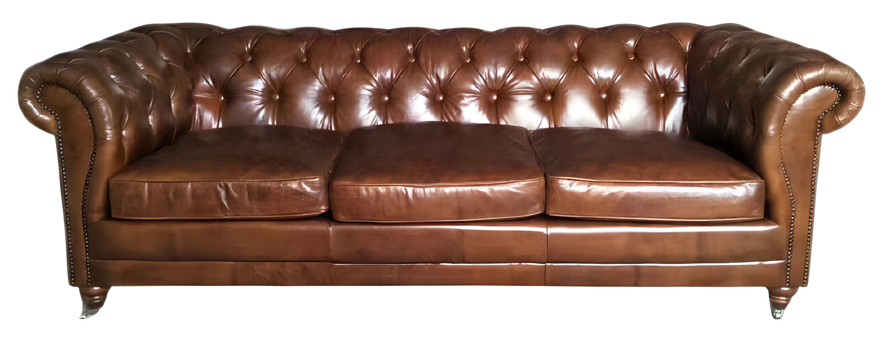 JVmoebel Chesterfield-Sofa Elegantes Sofa im Chesterfield-Stil aus hochwertigem Leder, Packung 1 Teile, Made in Europe