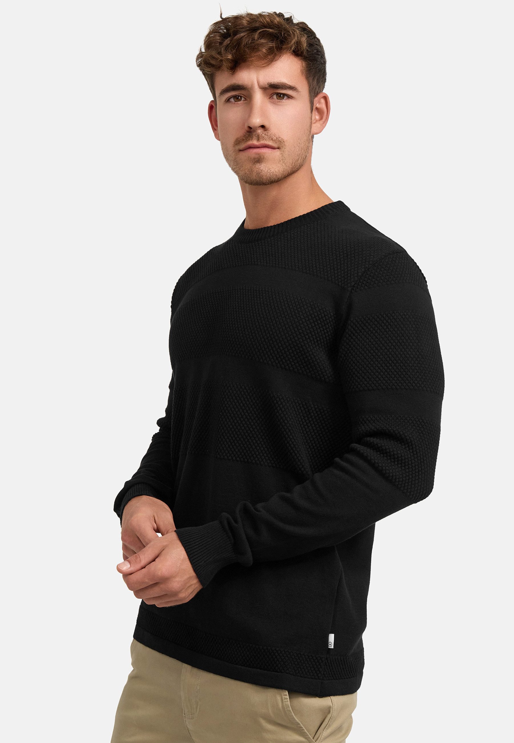 Kronstadt Strickpullover Herren KSHannes Pullover Herrenpullover Feinstrickpullover mit Rundhalsausschnitt