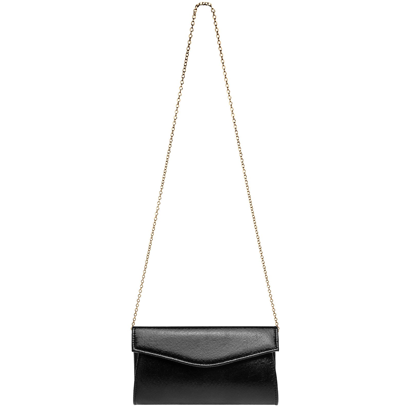 Caspar Clutch TA426 stylisch elegante Damen Metallic Abendtasche mit langer Kette – Bild 5 von 5