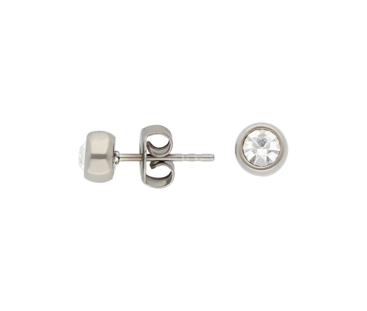 Paar Ohrstecker Schmuck Geschenk Titan Ohrschmuck Ohrringe Solitär