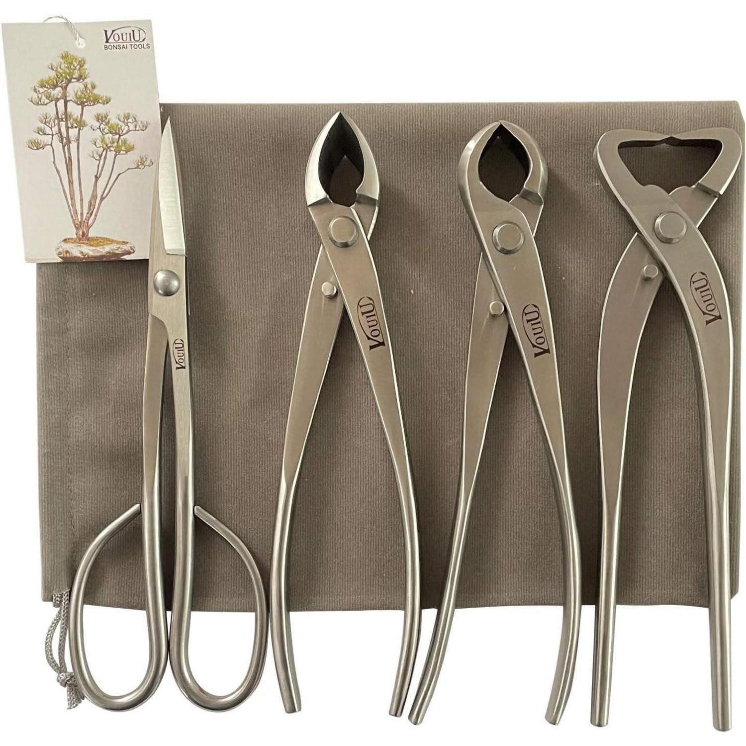 LuxusKollektion Scheren-Set Bonsai-Werkzeug-Set 4-tlg.