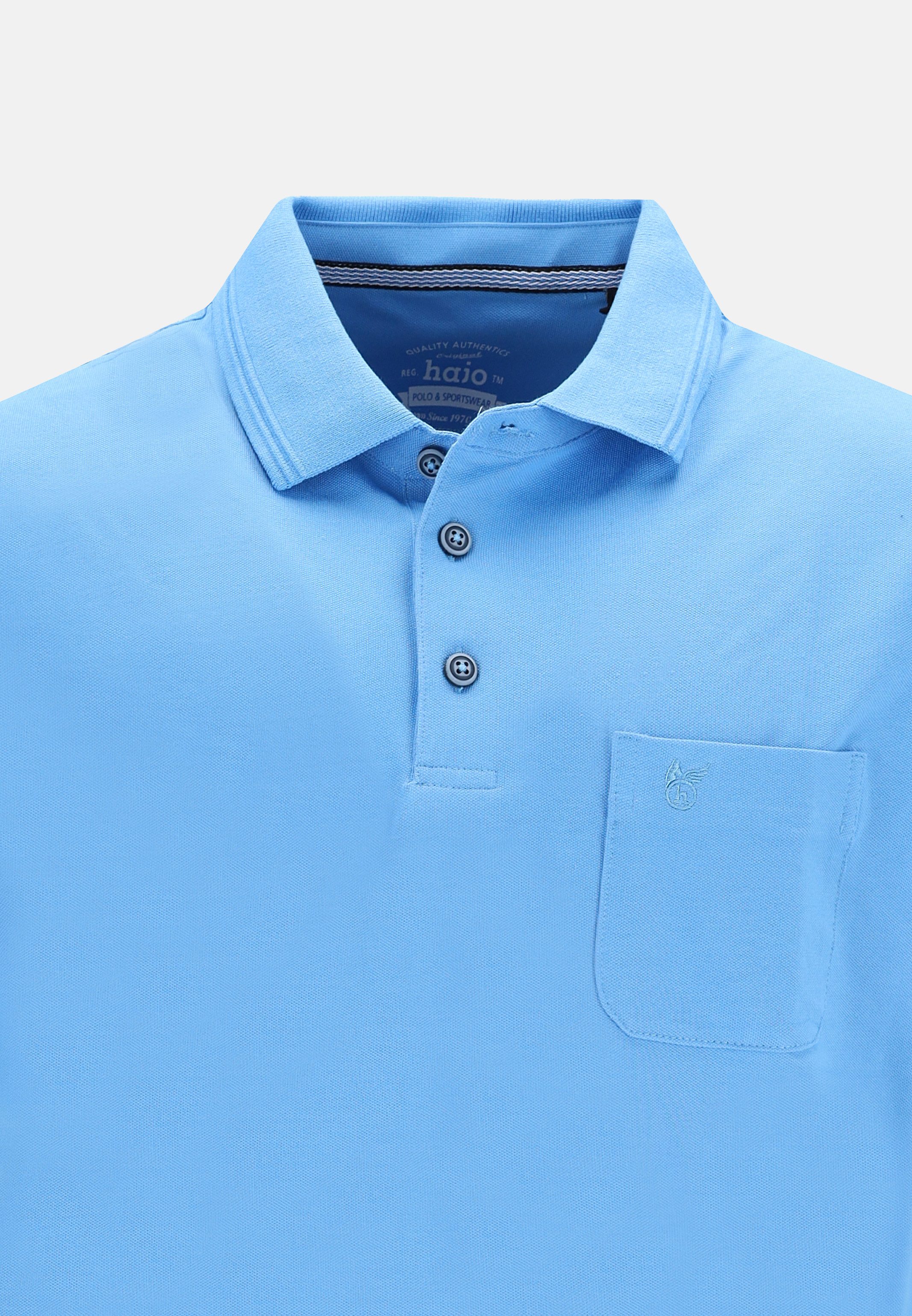 Hajo Poloshirt Pique (1-tlg) Poloshirt - Baumwolle - Atmungsaktiv - Gesäumt günstig online kaufen