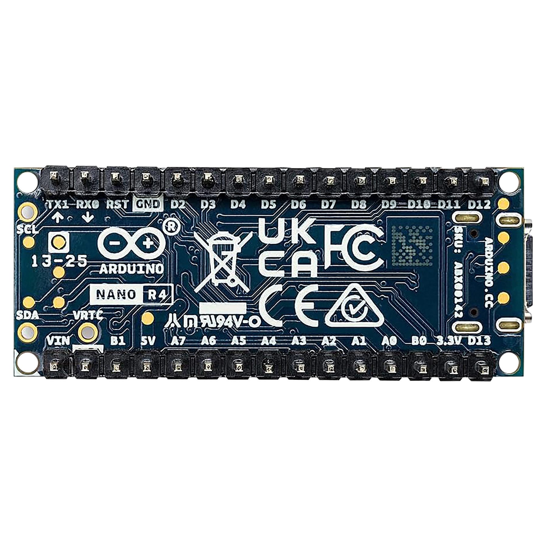 Arduino Roboter-Karte ARDUINO Nano R4 Mikrocontroller-Board mit Header