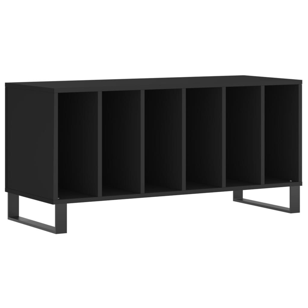furnicato Media-Regal Plattenschrank Schwarz 100x38x48 cm Holzwerkstoff, 1-tlg.