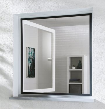 hecht international Insektenschutz-Fensterrahmen MASTER SLIM, anthrazit/anthrazit, BxH: 150x160 cm