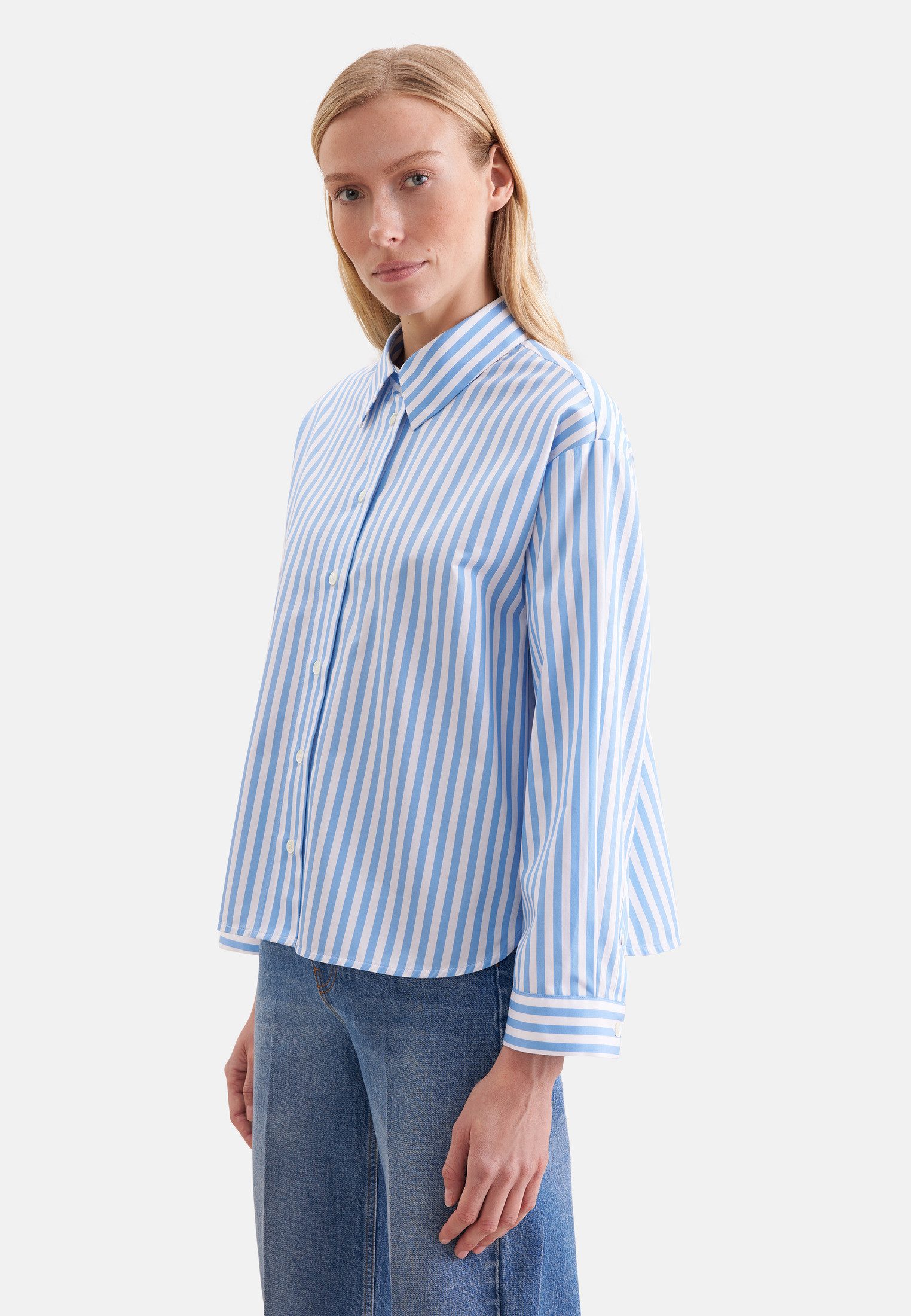 seidensticker Klassische Bluse 1/1 Kragen Gestreift