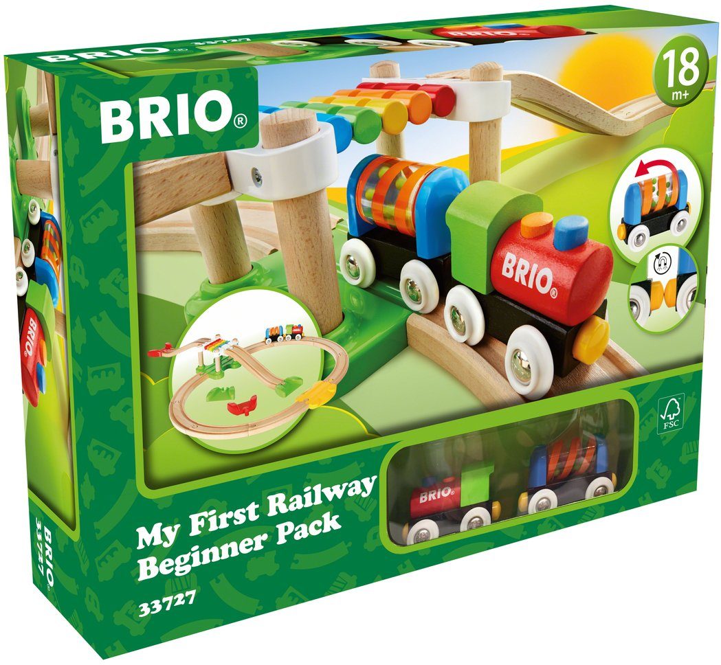 BRIO® Spielzeug-Eisenbahn BRIO® WORLD, Mein erstes Bahn Spiel Set, (Set), Made in Europe