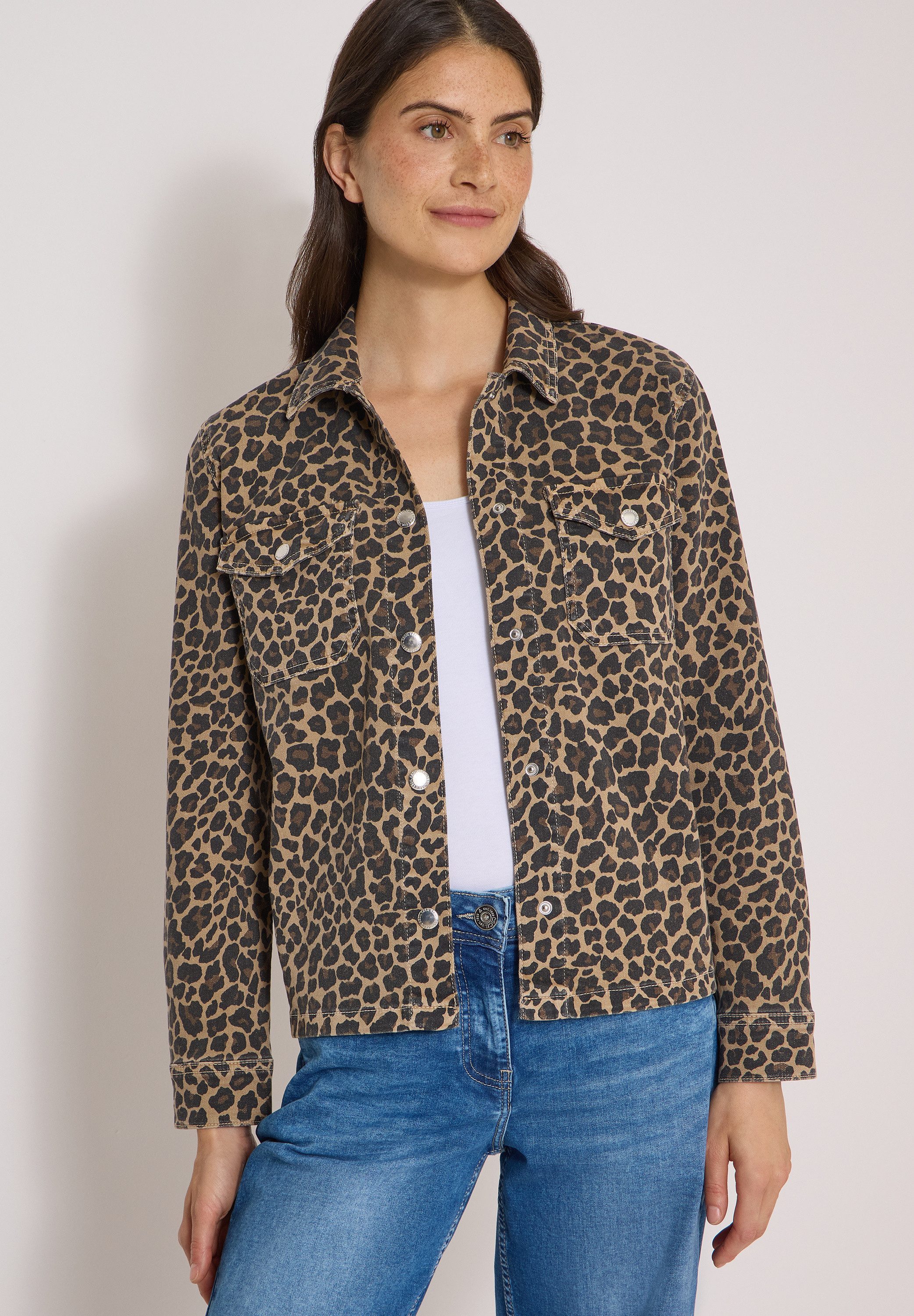 CECIL Kurzjacke mit Leomuster