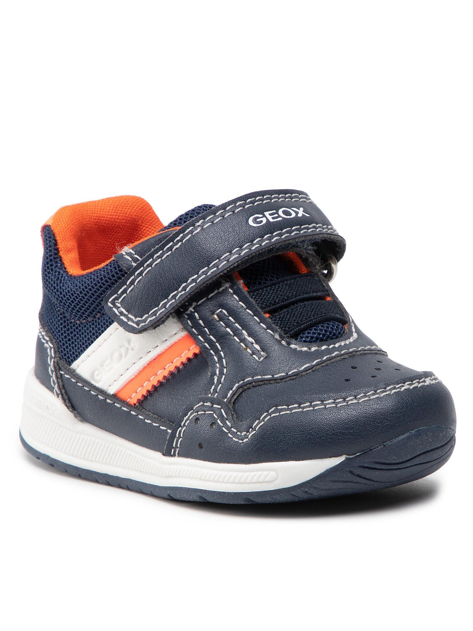 Geox Sneakers B Rishon B. A B250RA 0BC14 C4324 Navy/Fluo Orange Sneaker