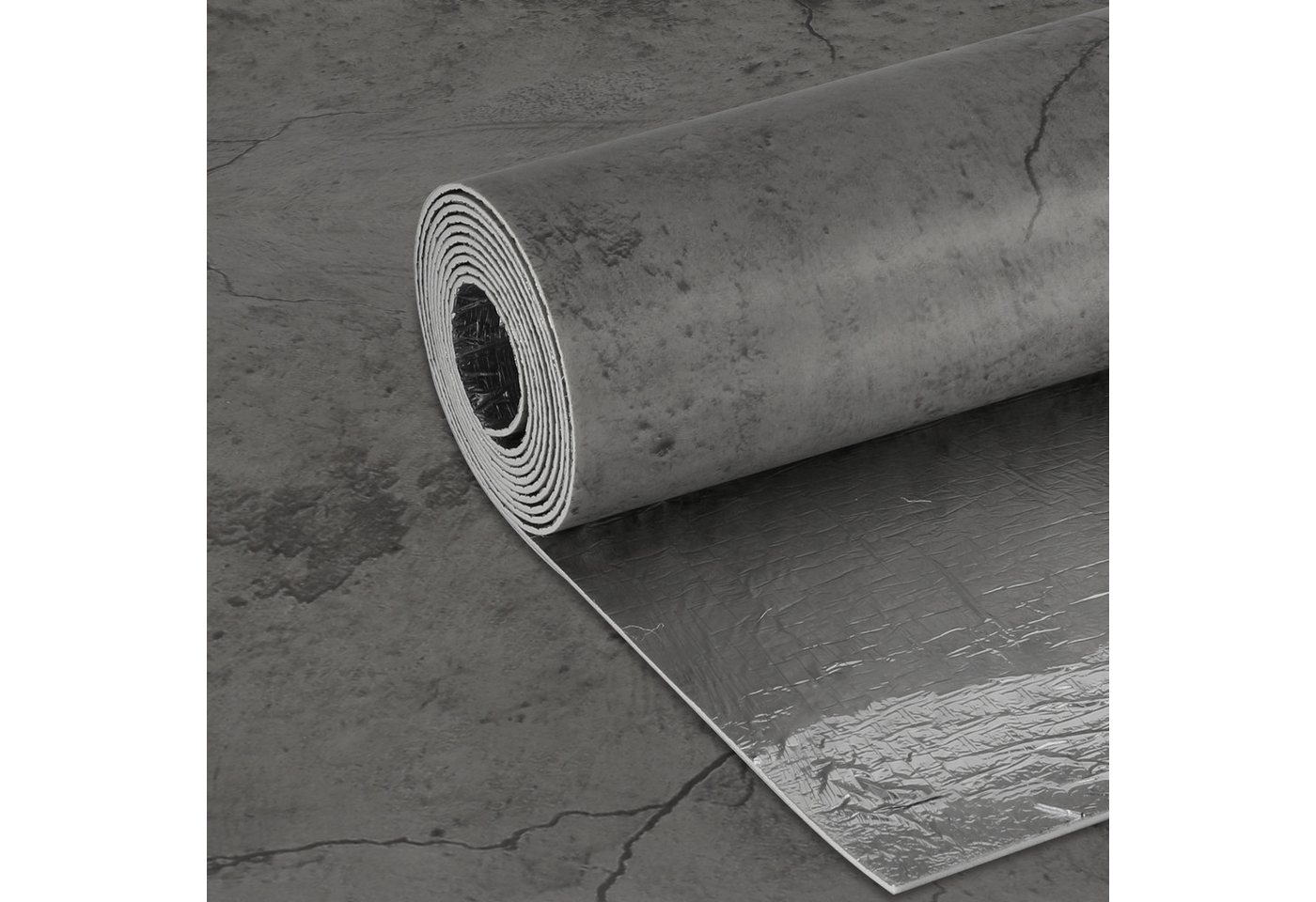 BlingBin Möbelfolie Selbstklebende abziehbare Folie mit Beton-Rissoptik in Grau 40×300 cm, (1 Stück, 1St.}, 40x300cm), Zement-Optik für Möbel, Küchenrückwände und Schränke