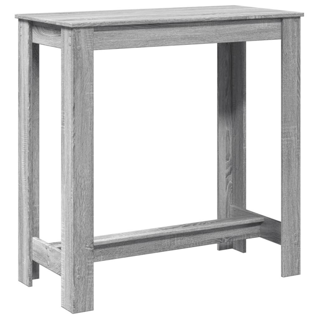 vidaXL Esstisch Bartisch Grau Sonoma 102x50x103,5 cm Holzwerkstoff (1-St)