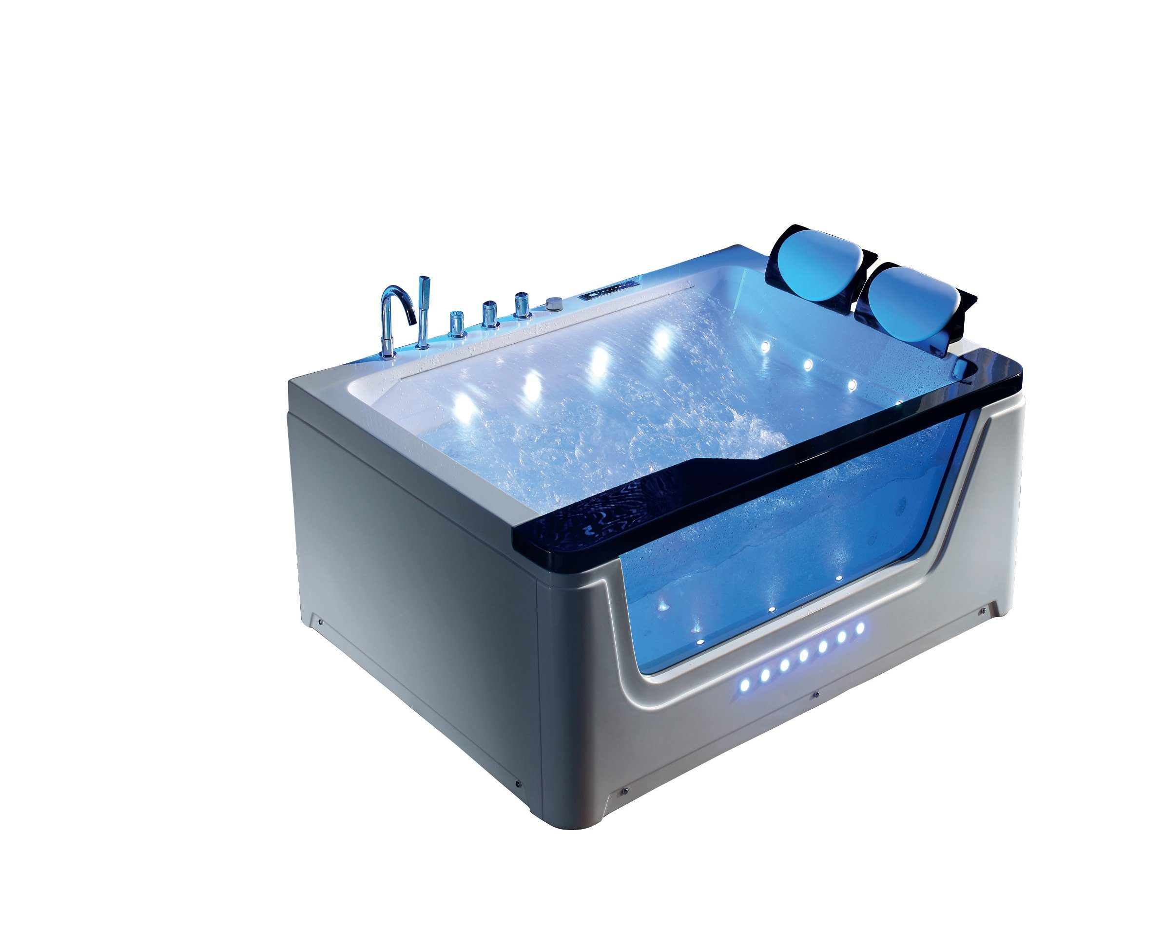 Duwilux Whirlpool-Badewanne Edler Whirlpool Alabama 170x130 Badewanne inkl. Extras, (1-tlg)