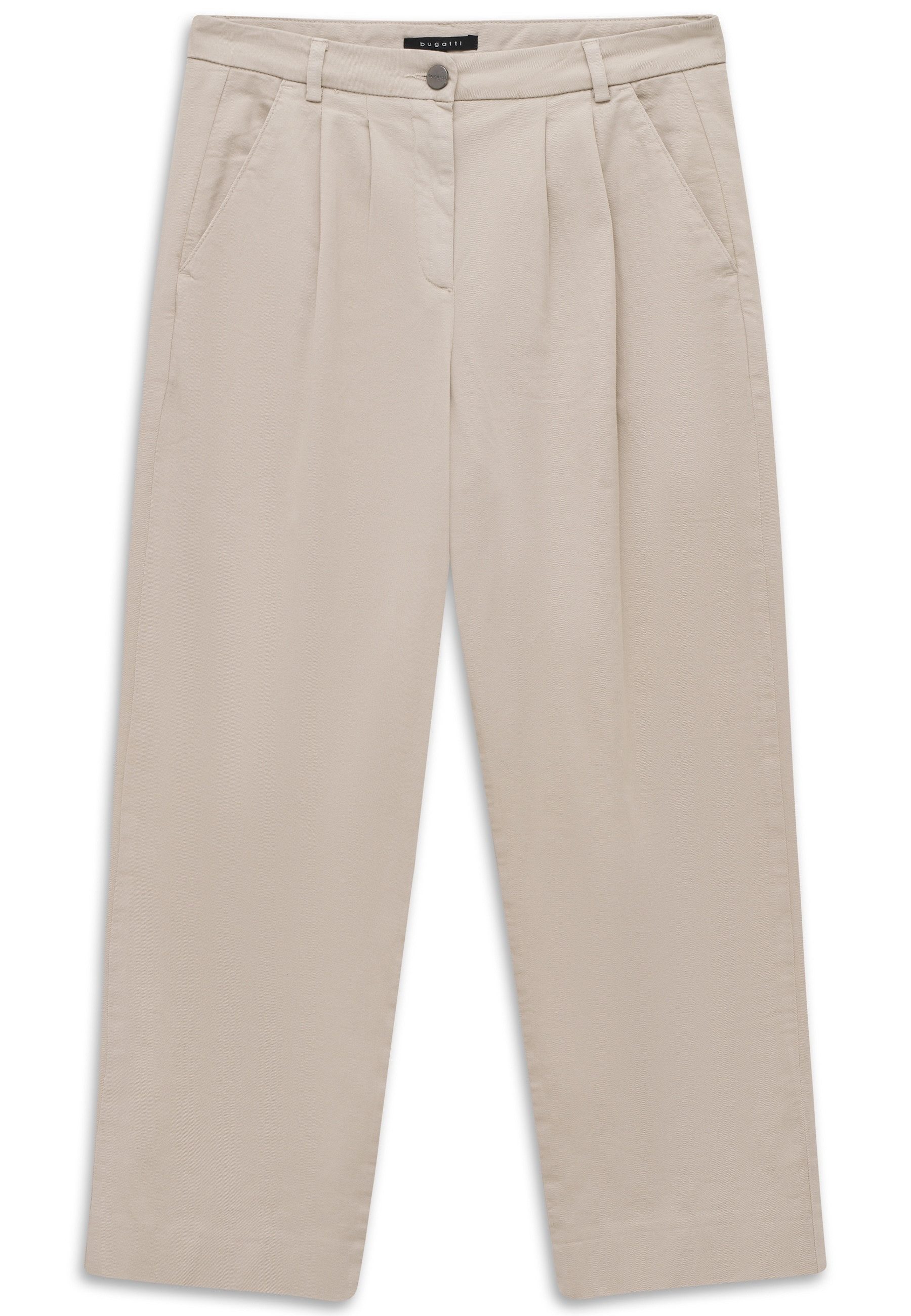 bugatti Stoffhose Modern Fit mit Bundfalten