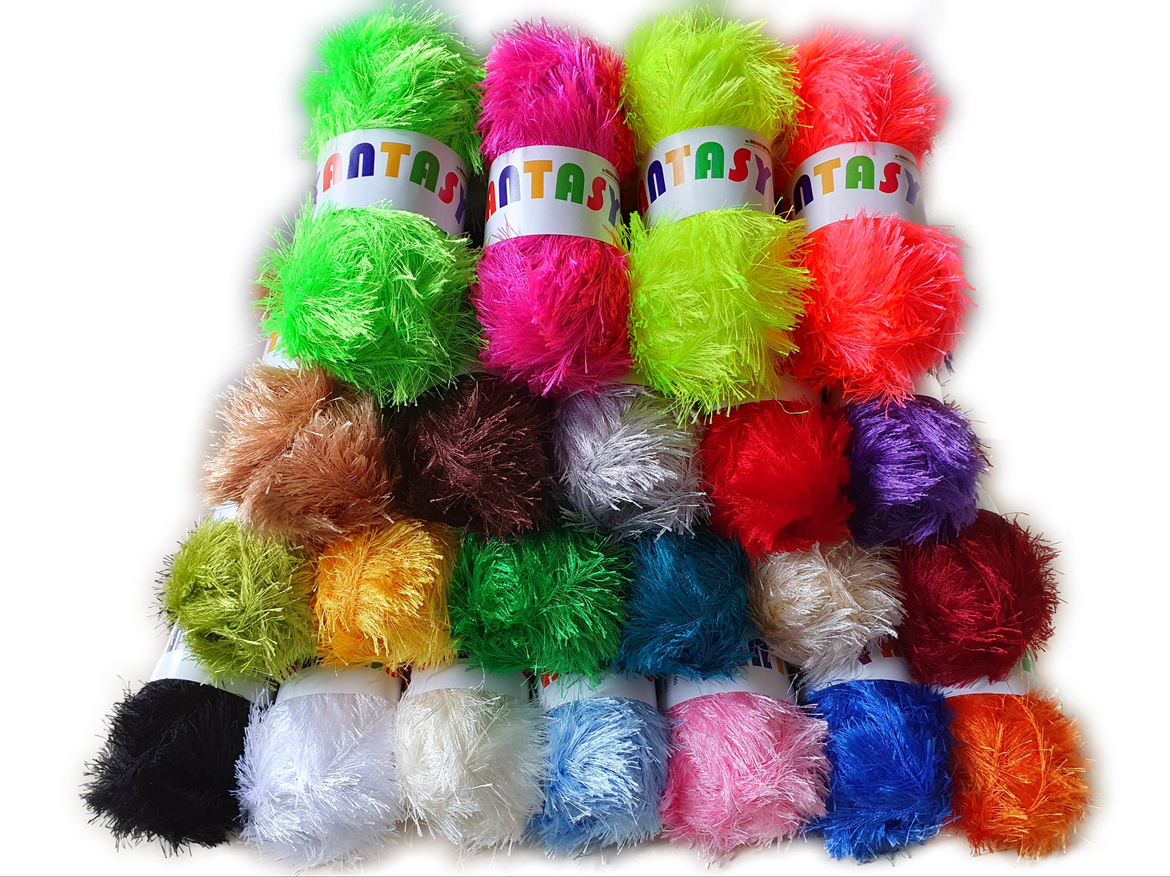 NOGA EFFEKTGARN GmbH Fantasy - Fransengarn auf 100 Gramm Knäuel Häkelwolle