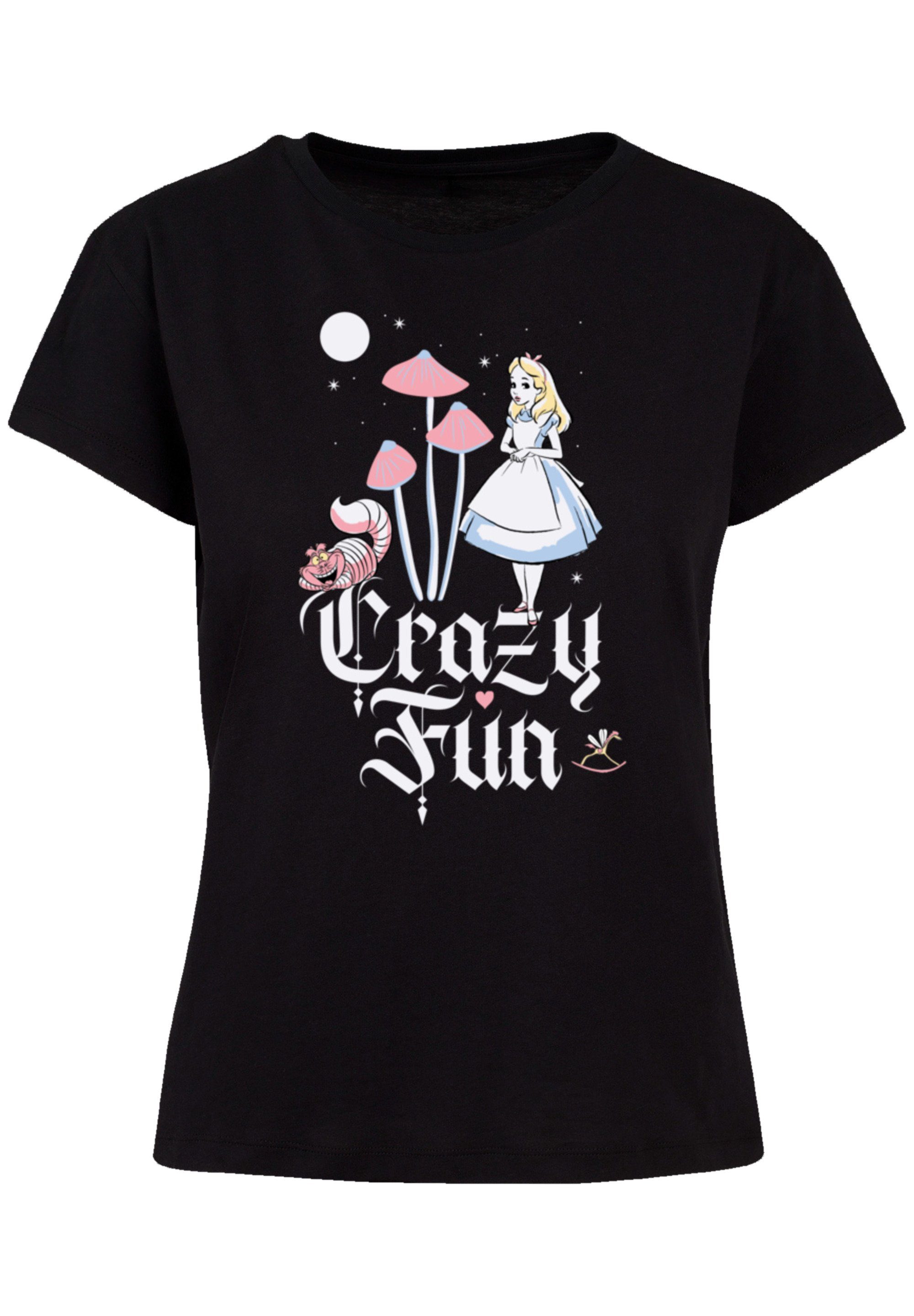 Crazy Fun T-Shirt und hochwertige Disney Alice Perfekte Qualität, Passform im F4NT4STIC Verarbeitung Premium Wunderland