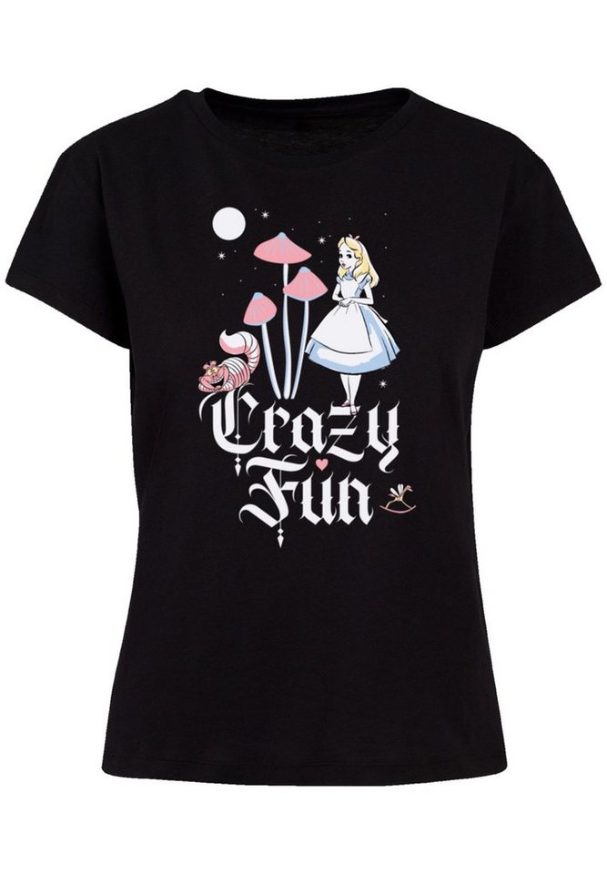 F4NT4STIC T-Shirt Disney Alice im Wunderland Crazy Fun Premium Qualität,  Perfekte Passform und hochwertige Verarbeitung