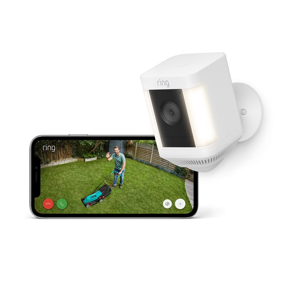 Ring Überwachungskamera Ring Spotlight Cam Plus - Battery - Weiß