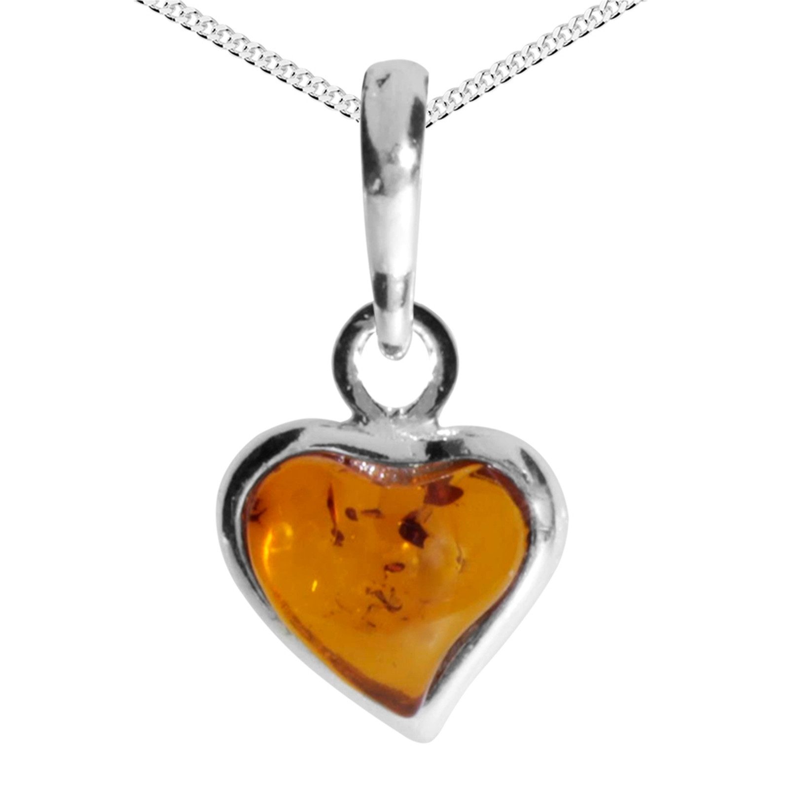 Kette mit Anhänger Ostsee-Schmuck Kette mit Anhänger kleines Herz