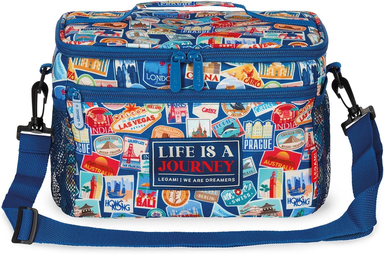 Legami Umhängetasche Legami Thermo-Lunchtasche Travel Stickers, 7,7 L