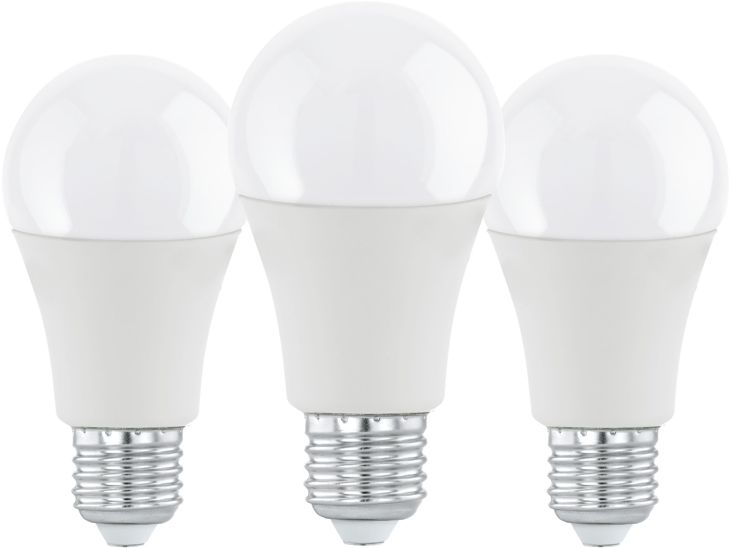 EGLO LED-Leuchtmittel LM_LED_E27 Leuchtmittel - E27 - 3X11,5W - IP20, E27, 1 St., Warmweiß, Glühbirne, 3er Set, L11 x Ø6 cm