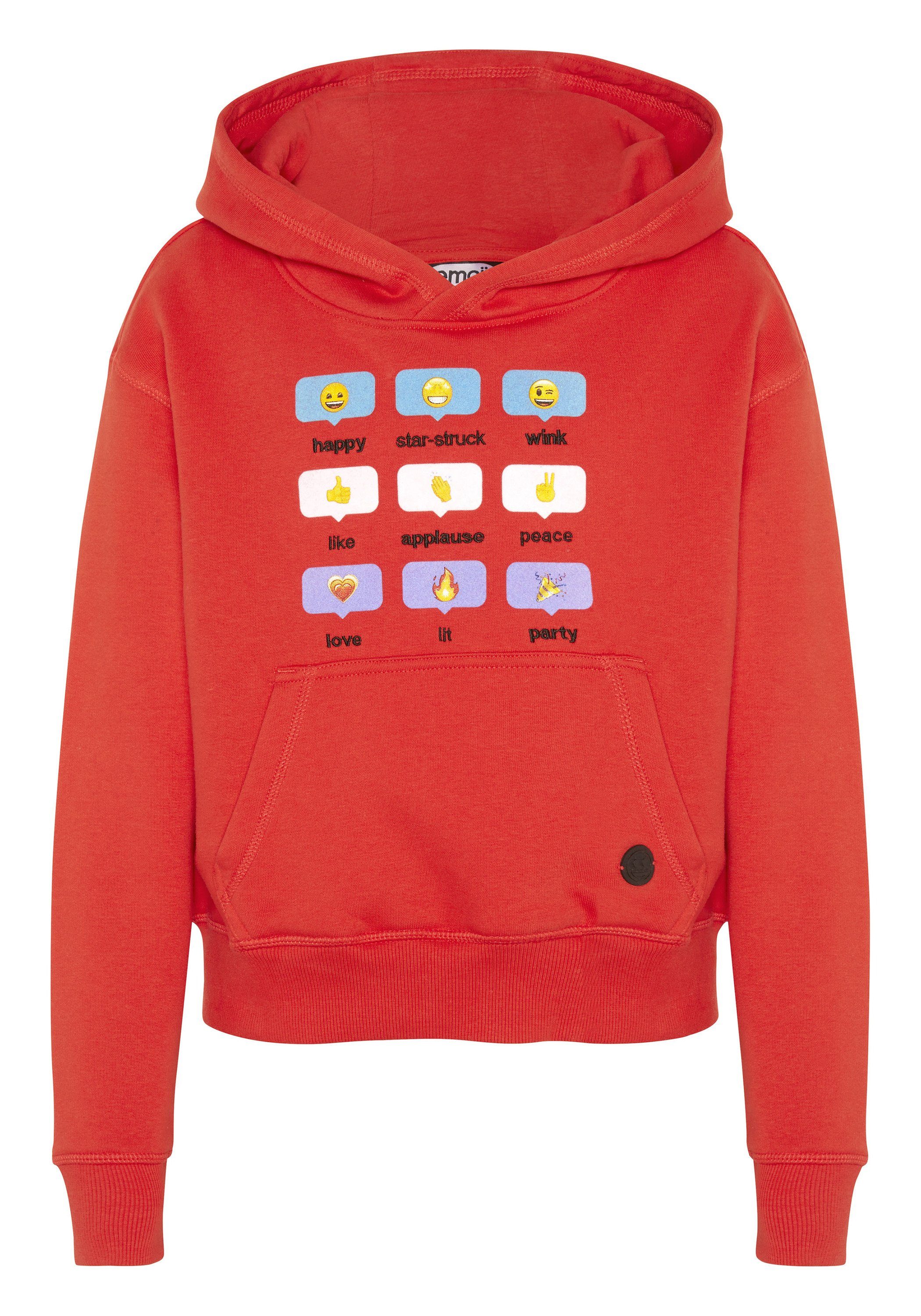 und Co mit Grinsegesicht-Motiven Emoji Sweatshirt
