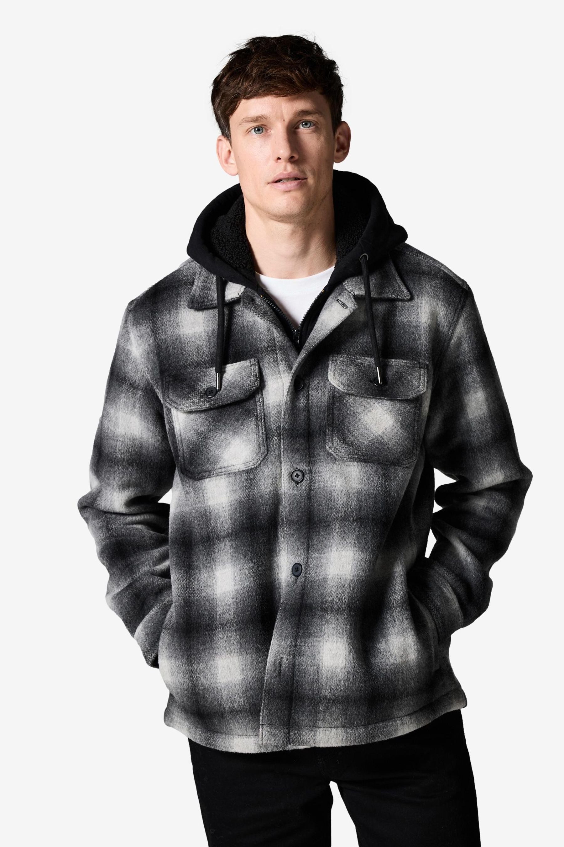 Next Hemdjacke Karierte Hemdjacke mit Teddyfutter günstig online kaufen