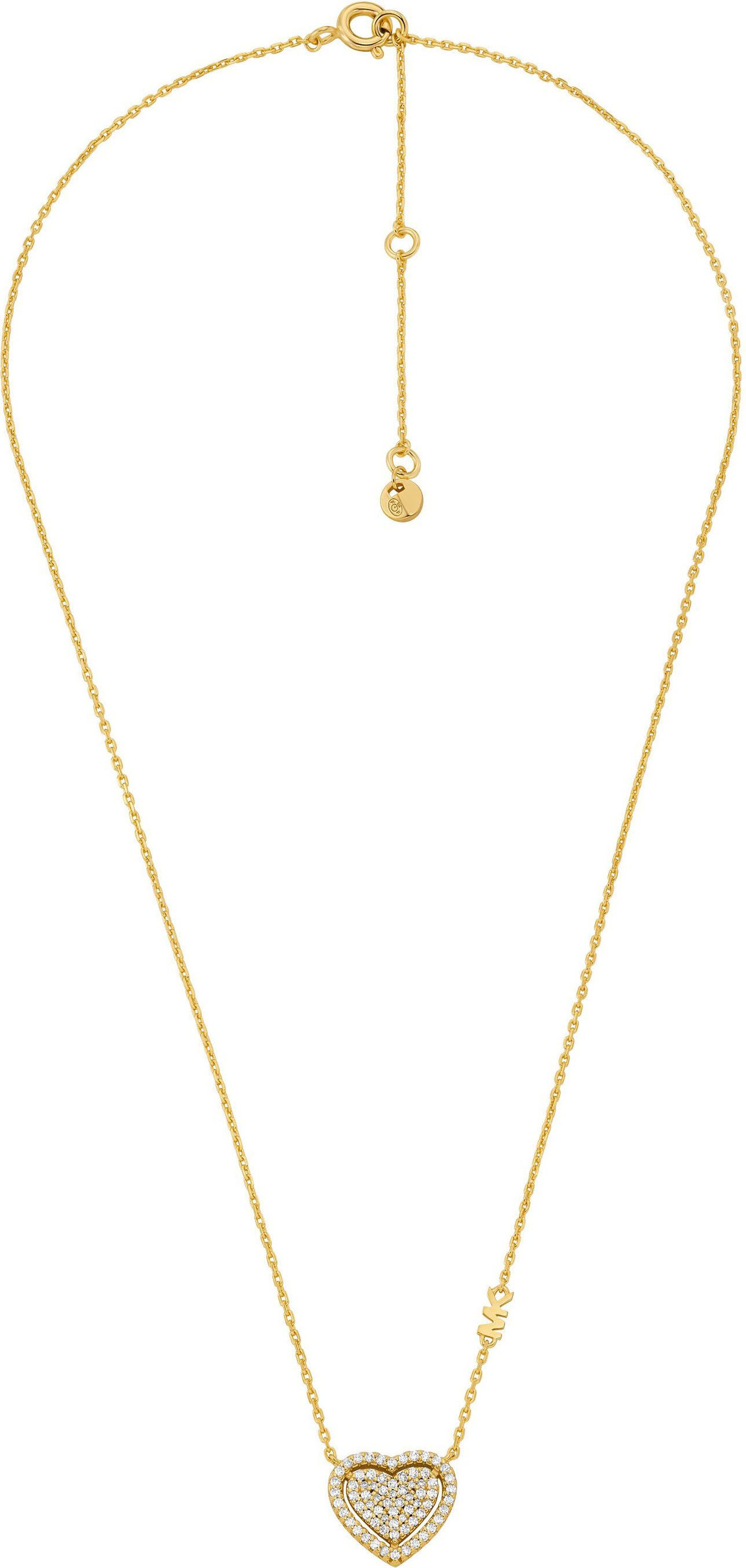 MICHAEL KORS Ohrring und Ketten Set Mulitpack Schmuck Silber 925 Premium Kors Love Herz (Set, 3-tlg), mit Zirkonia (synth)