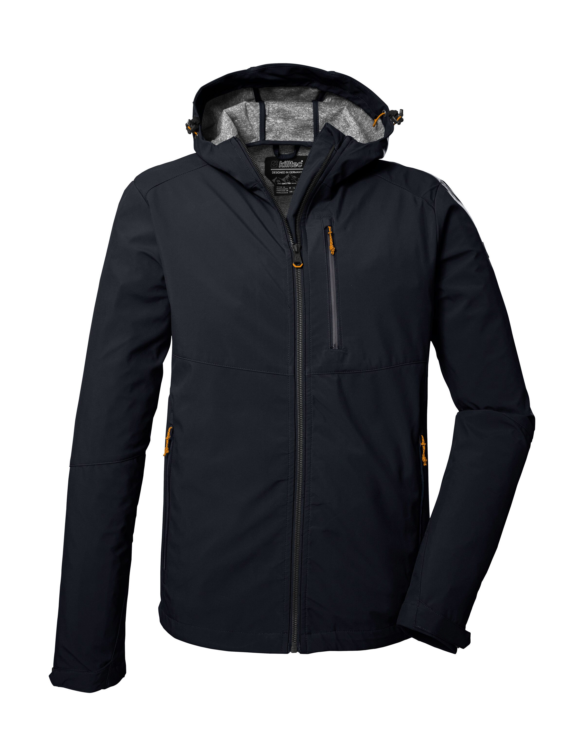 Killtec Softshelljacke KOS 259 MN SFTSHLL JCKT Wasserabweisende Softshelljacke mit verstellbarer Kapuze