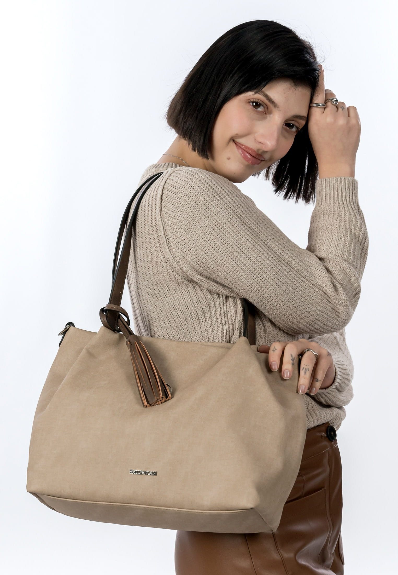 EMILY & NOAH Shopper E&N Elke, Logo Anhänger