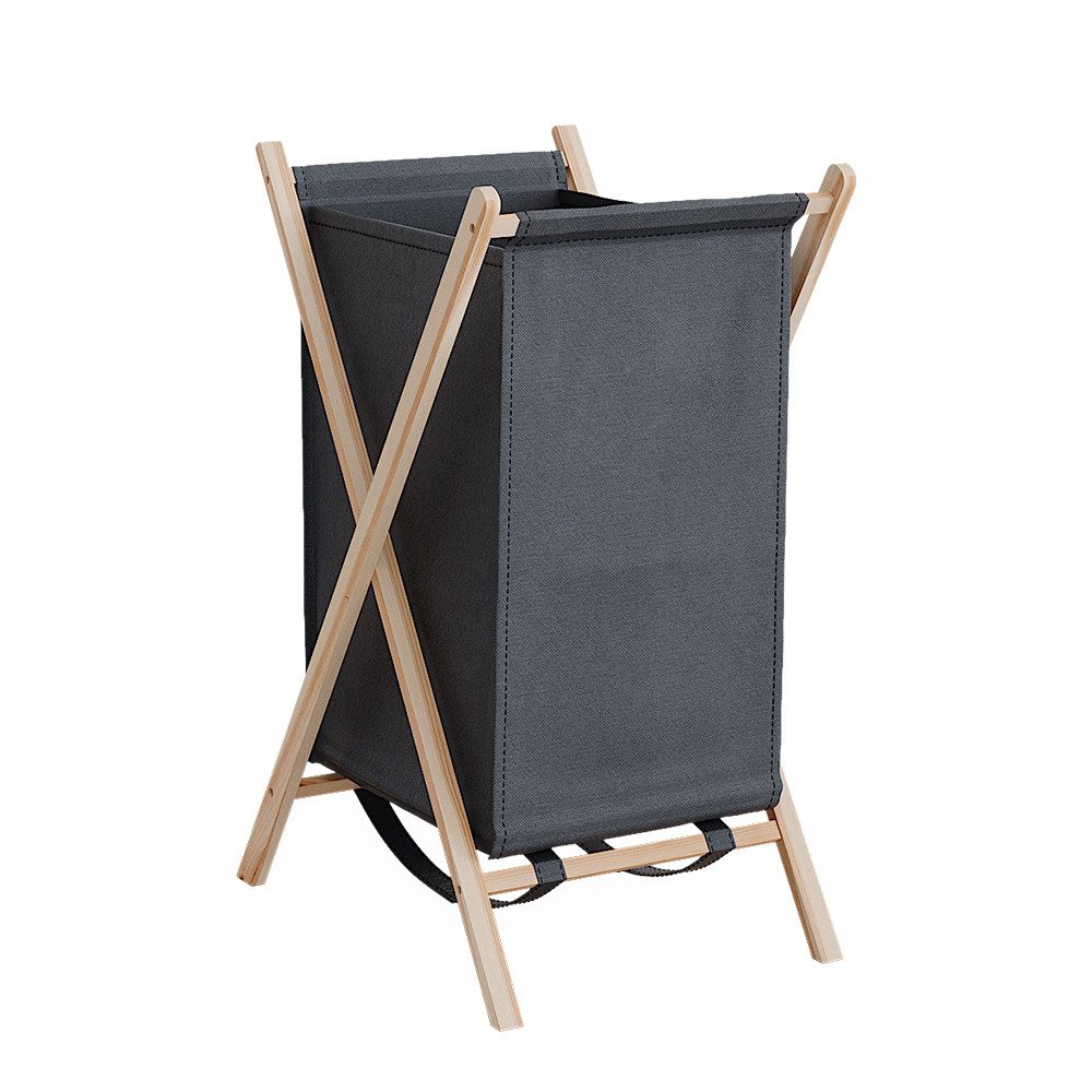 Vicco Wäscheschrank Bruno, Grau/Holz, 40 x günstig online kaufen
